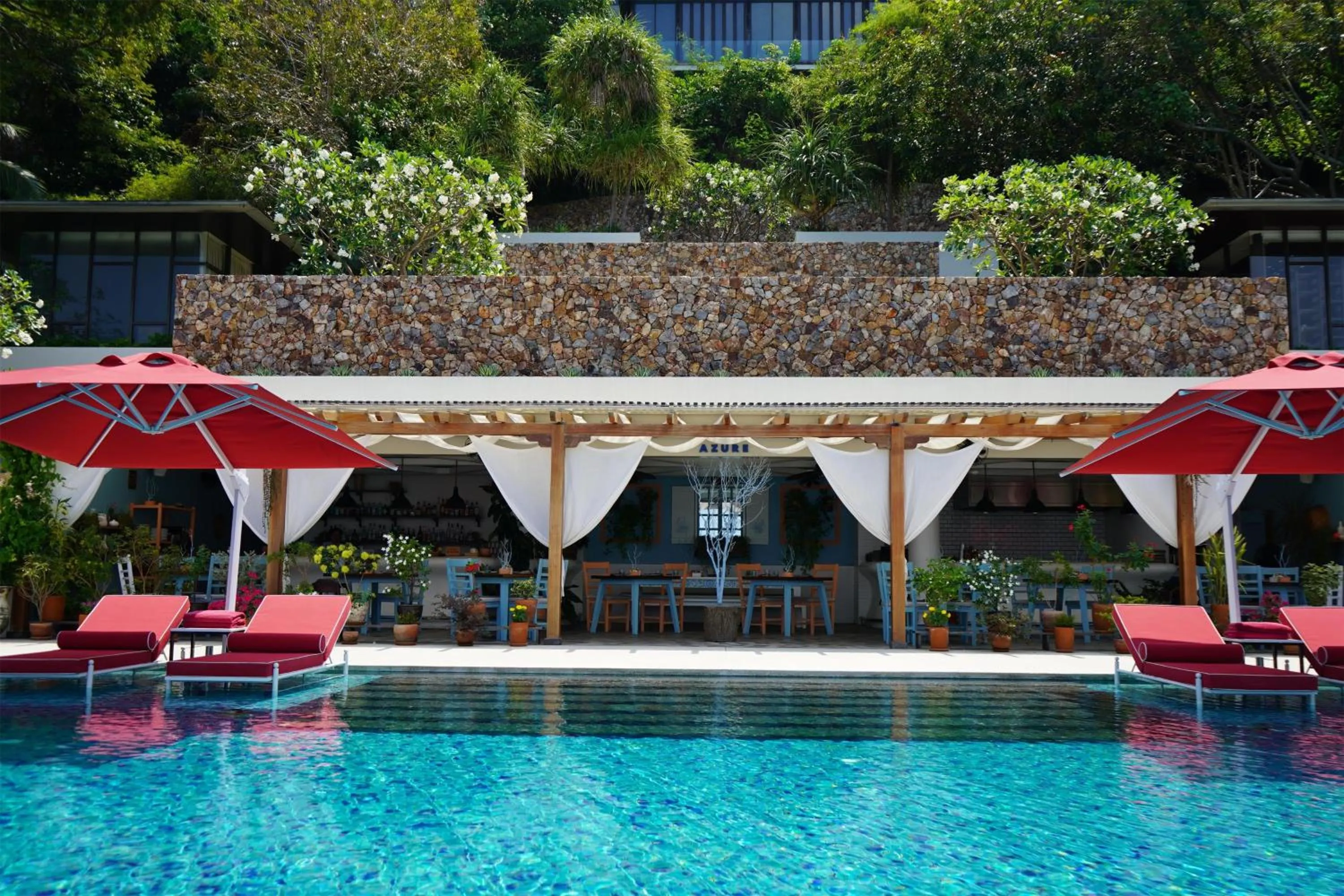 Pool view in Conrad Koh Samui