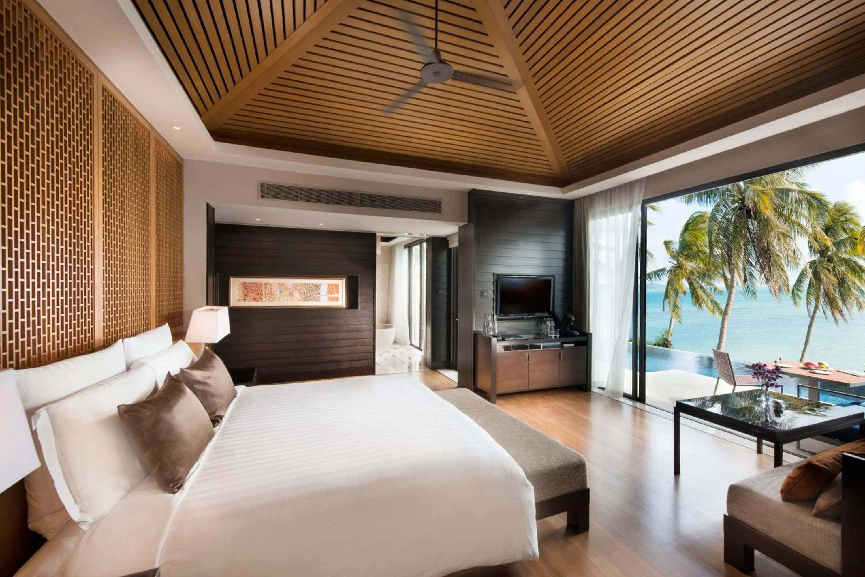 Bedroom, Bed in Conrad Koh Samui