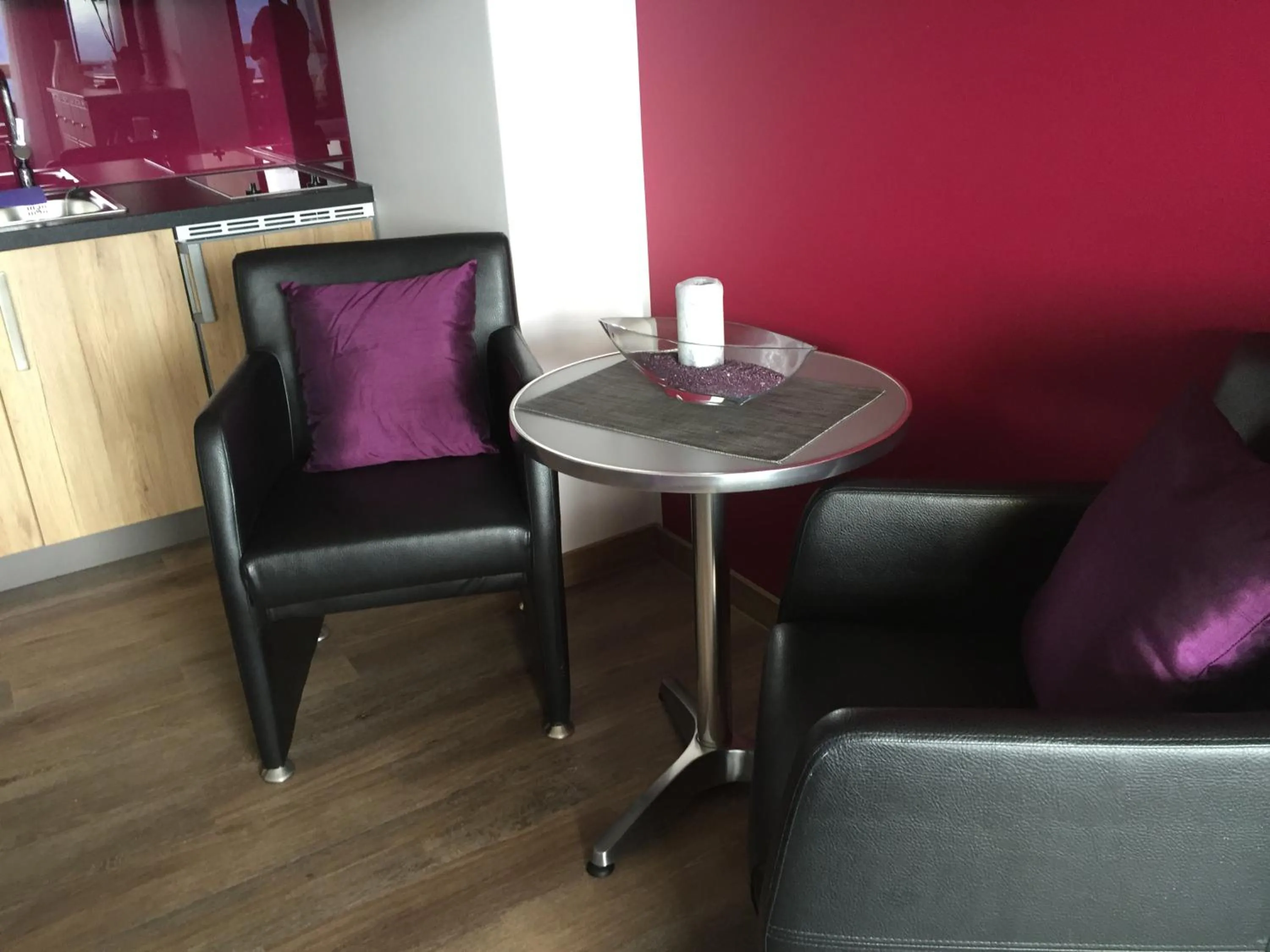 Seating area in Apartments Seeblick mit Anbindung an ein 4-Sterne-Hotel