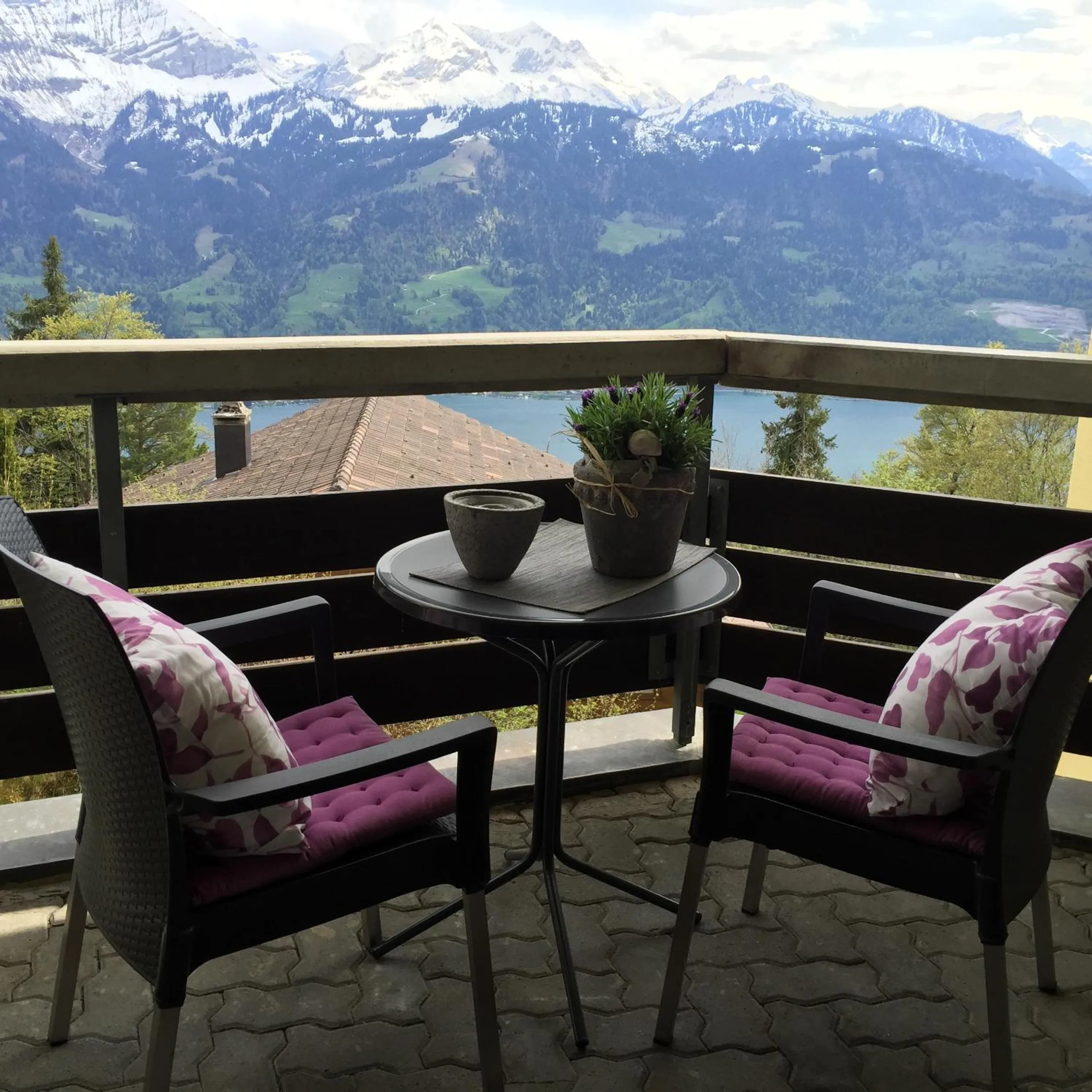 Balcony/Terrace in Apartments Seeblick mit Anbindung an ein 4-Sterne-Hotel