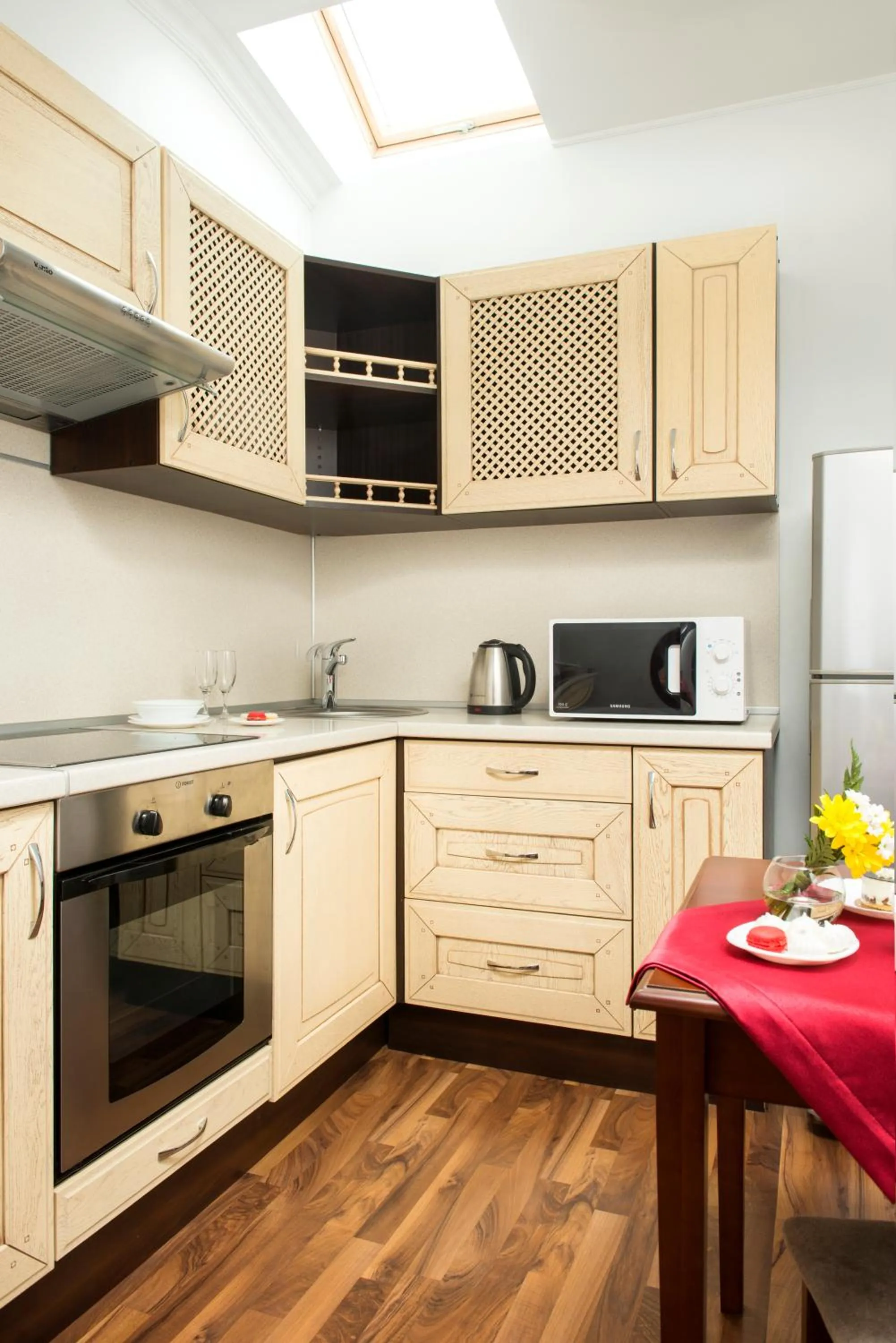 Kitchen or kitchenette in Greguar Hotel by UHM