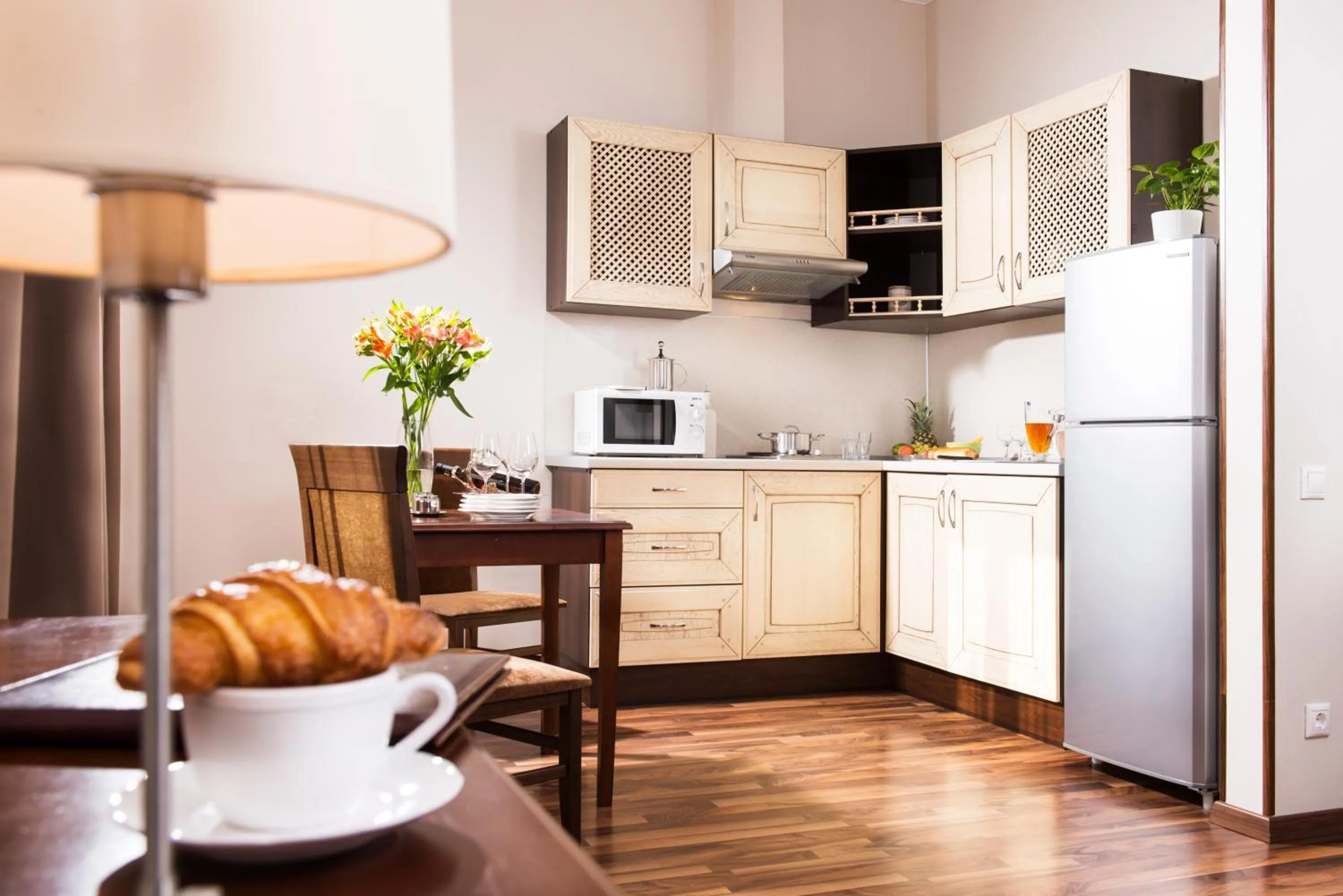 Kitchen or kitchenette in Greguar Hotel by UHM