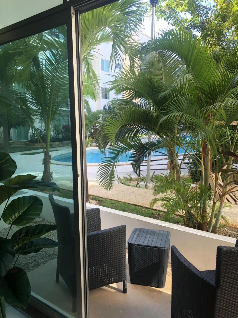 Pool view in Beach Haus-Punta Estrella