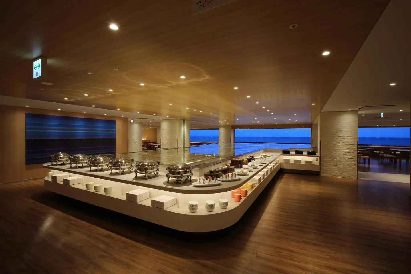 Buffet breakfast in Heiseikan Shiosaitei Hanatsuki