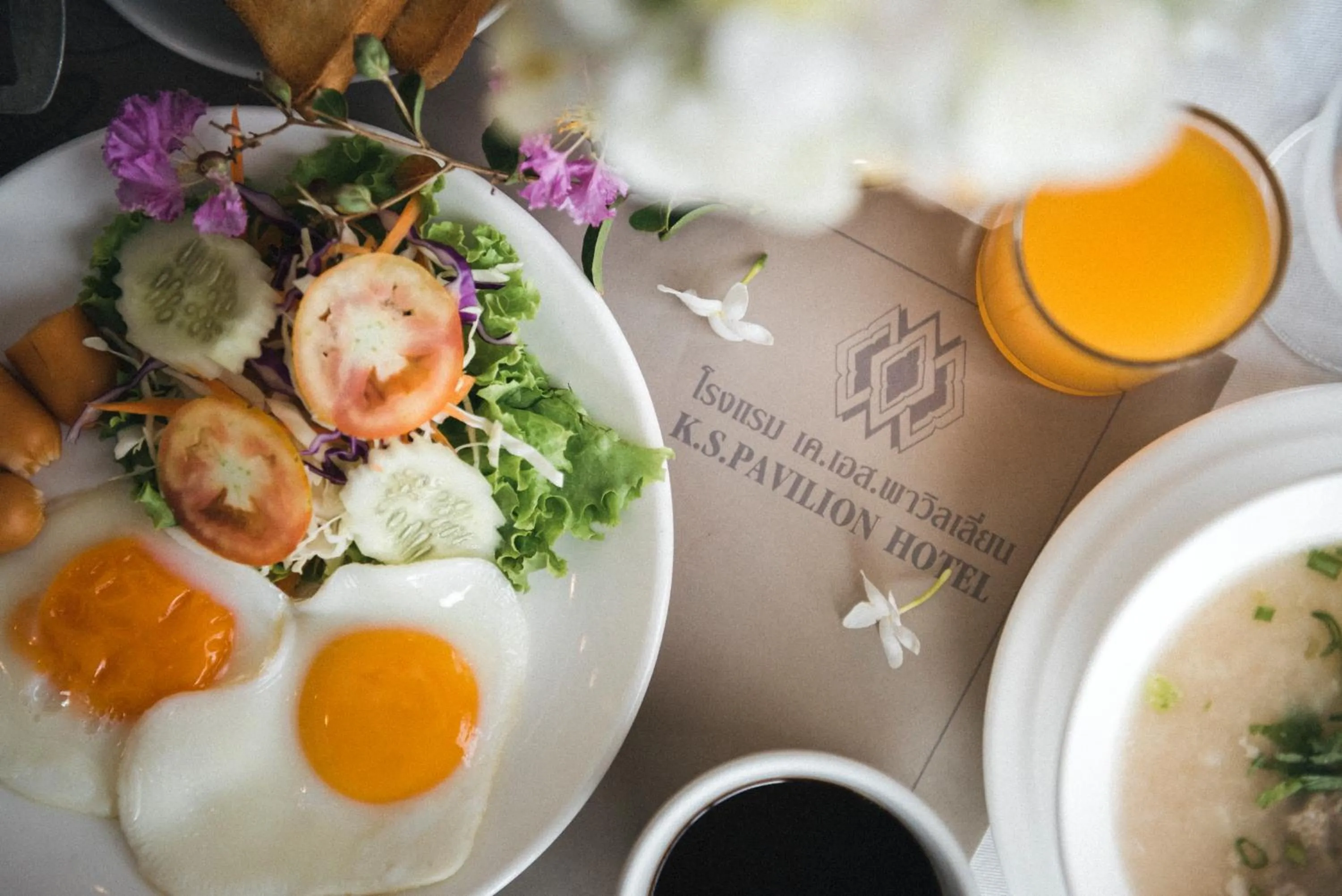 Breakfast in K.S.Pavilion Hotel