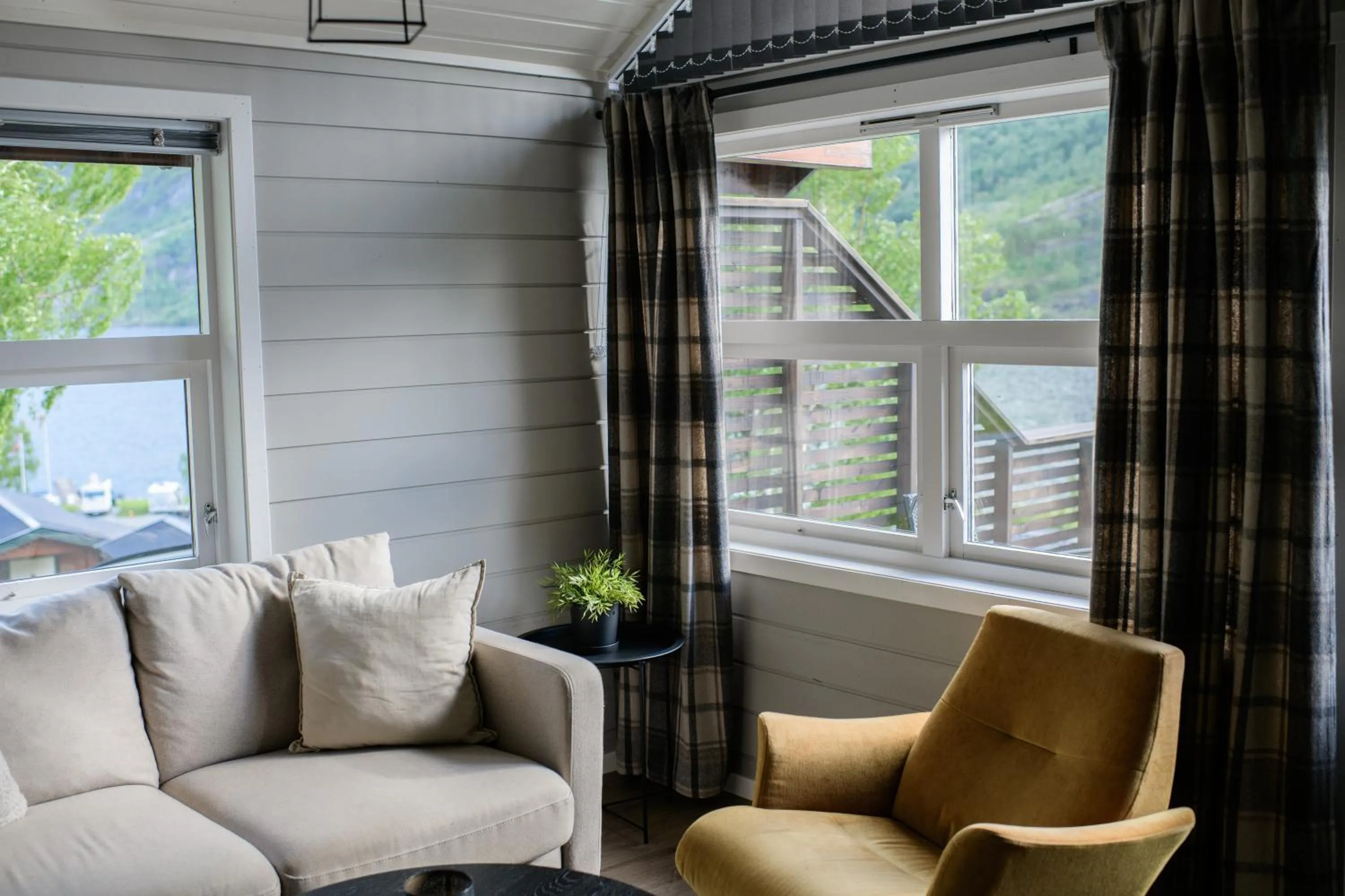 Living room in Grande Hytteutleige og Camping