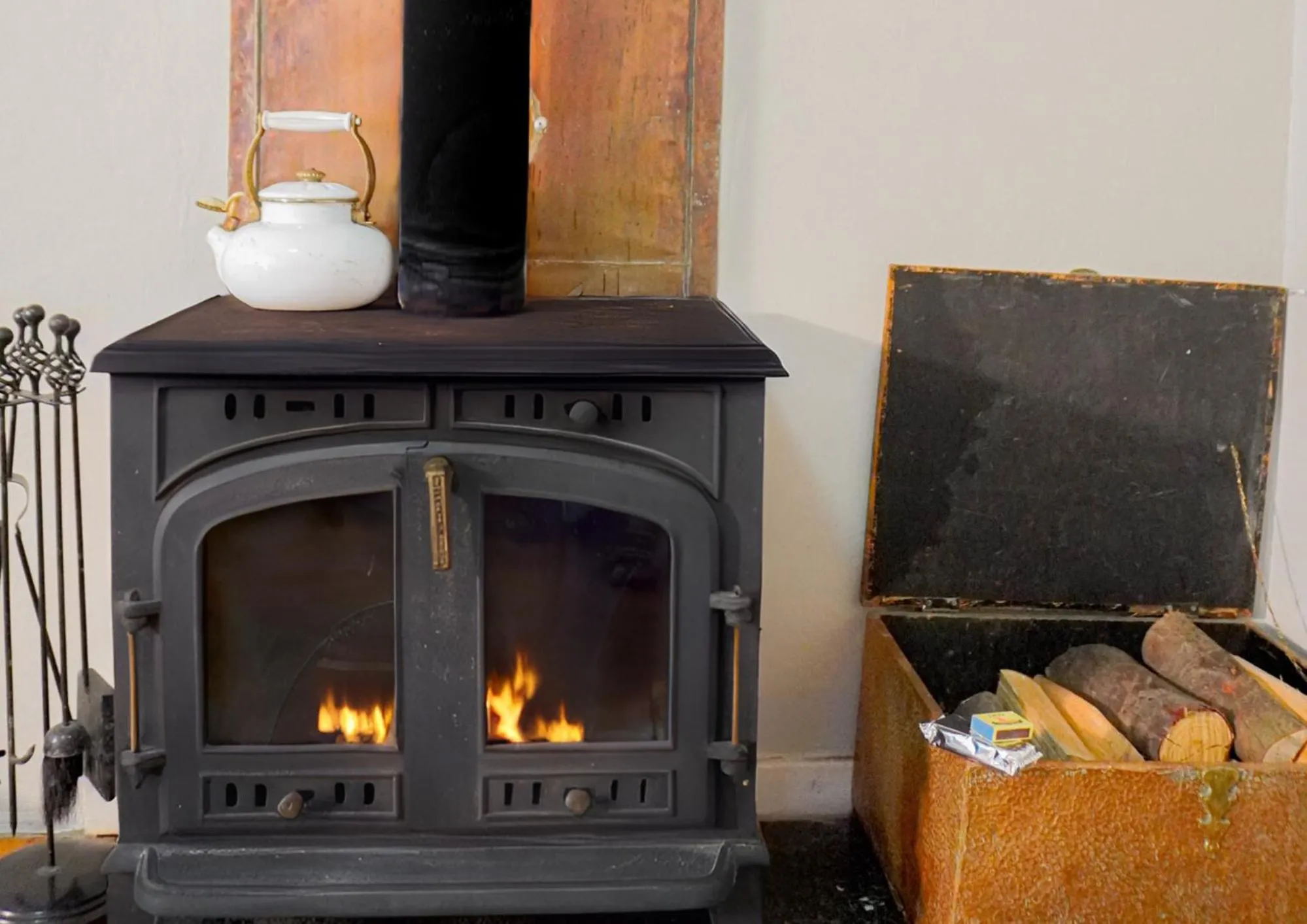 fireplace in The Browns' Luxury Suites & Cottage