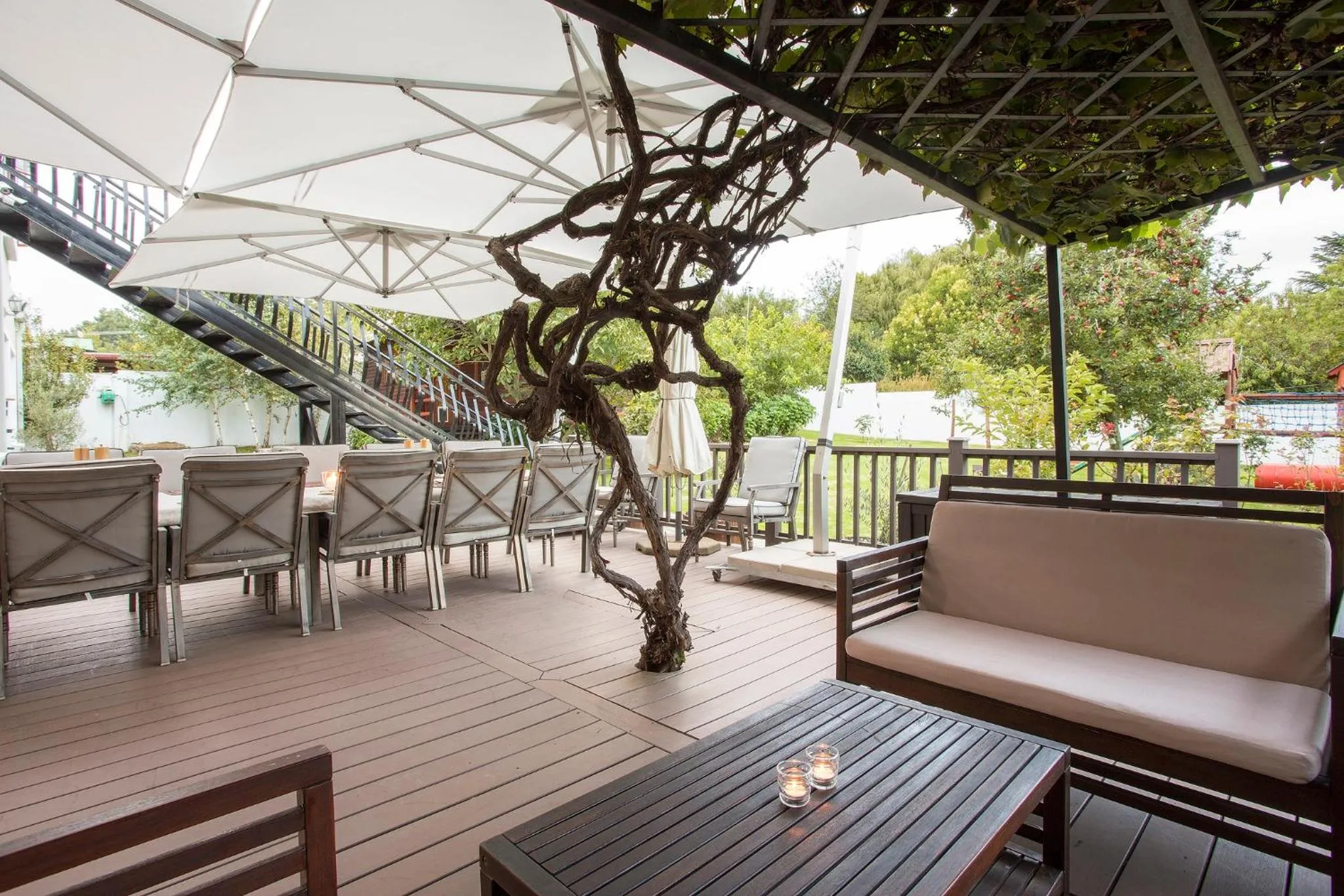 Patio in The Browns' Luxury Suites & Cottage