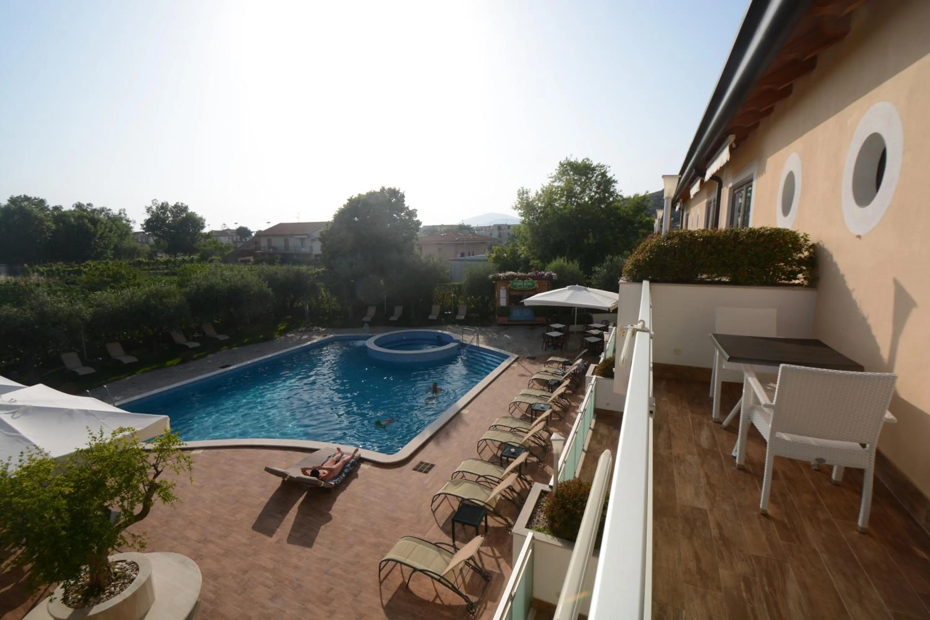 Garden view in Hotel Porta Rosa