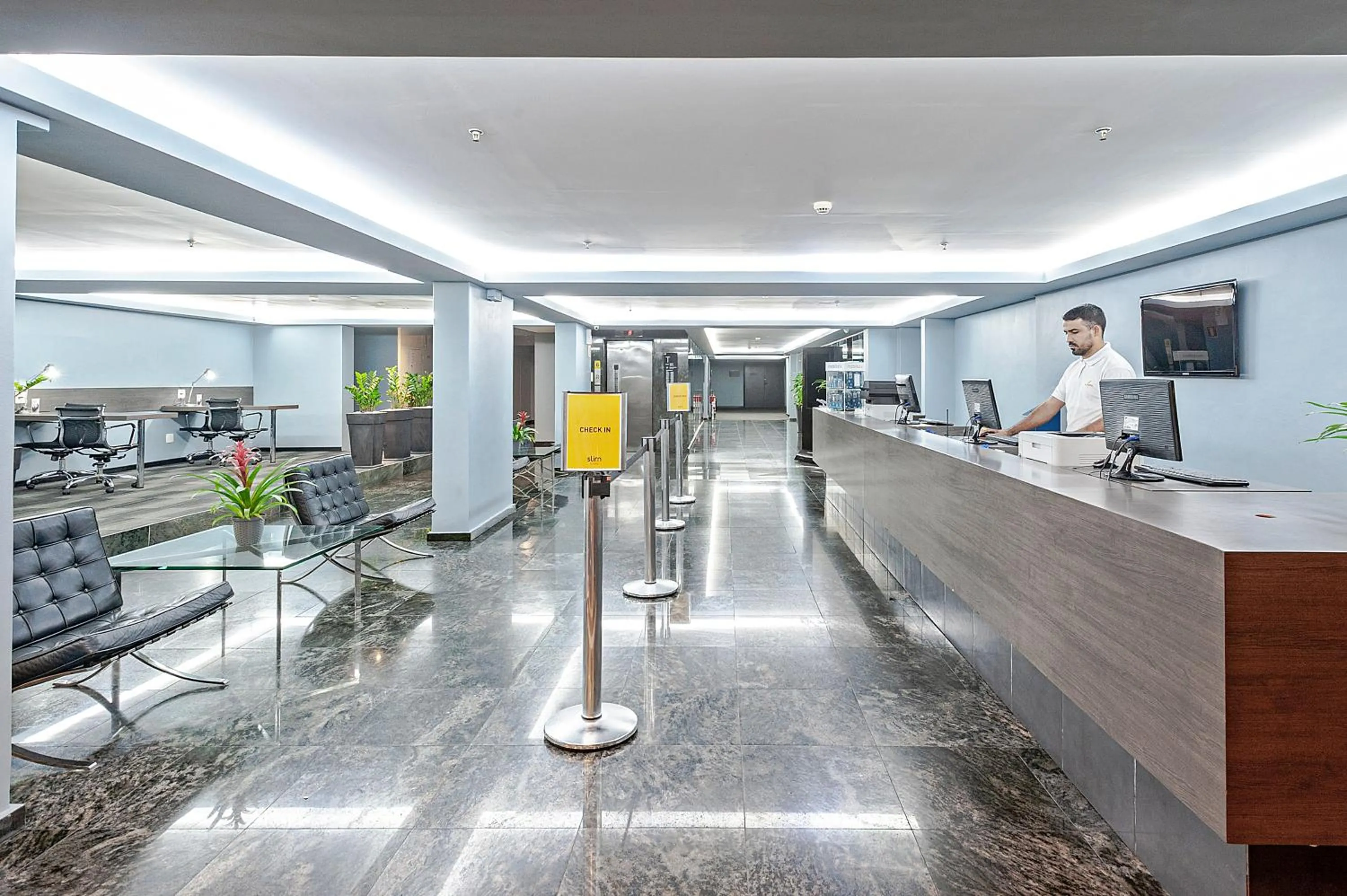 Lobby or reception in Slim São Paulo Congonhas