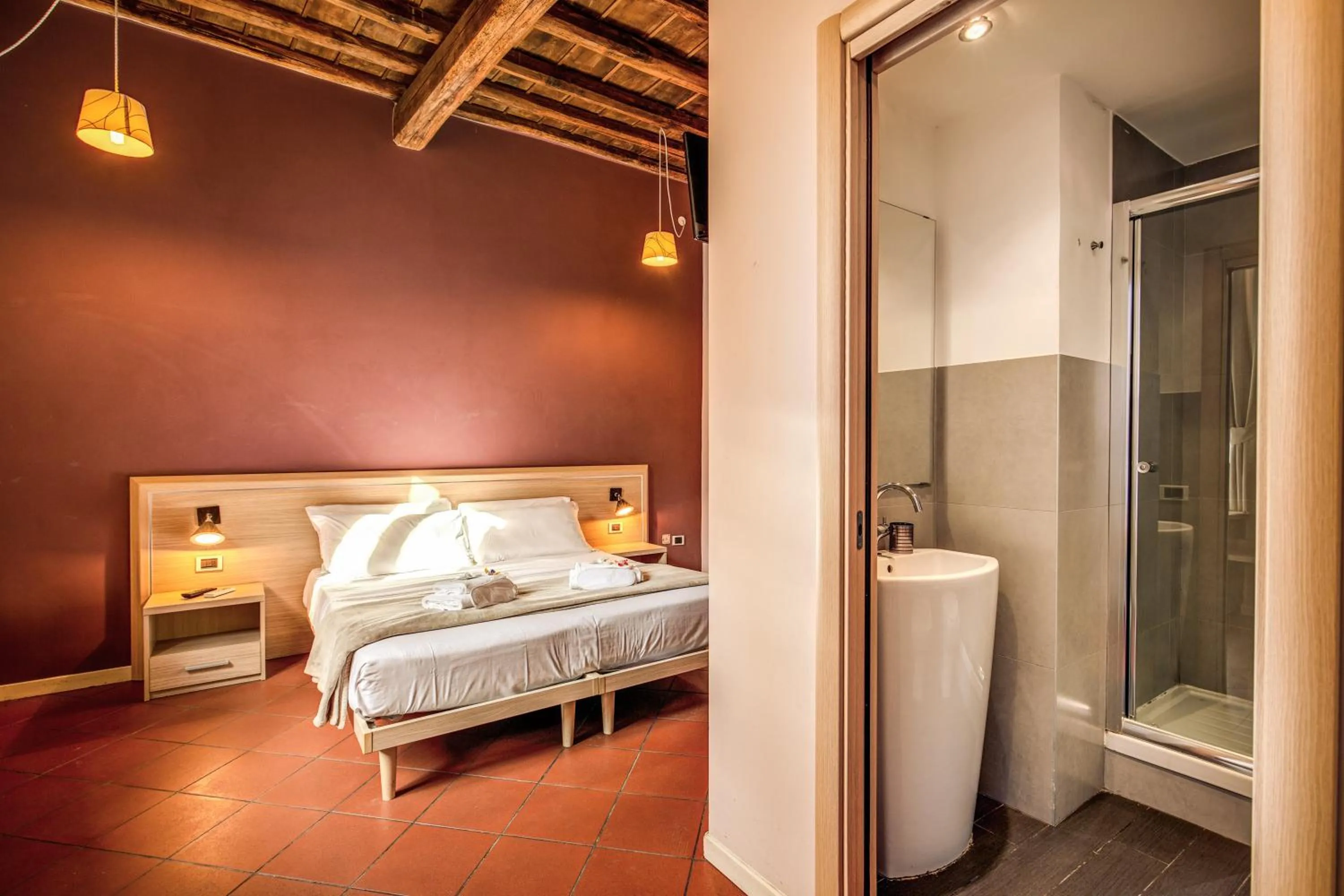 Bed in Guest House o Affittacamere Magenta Fico 2