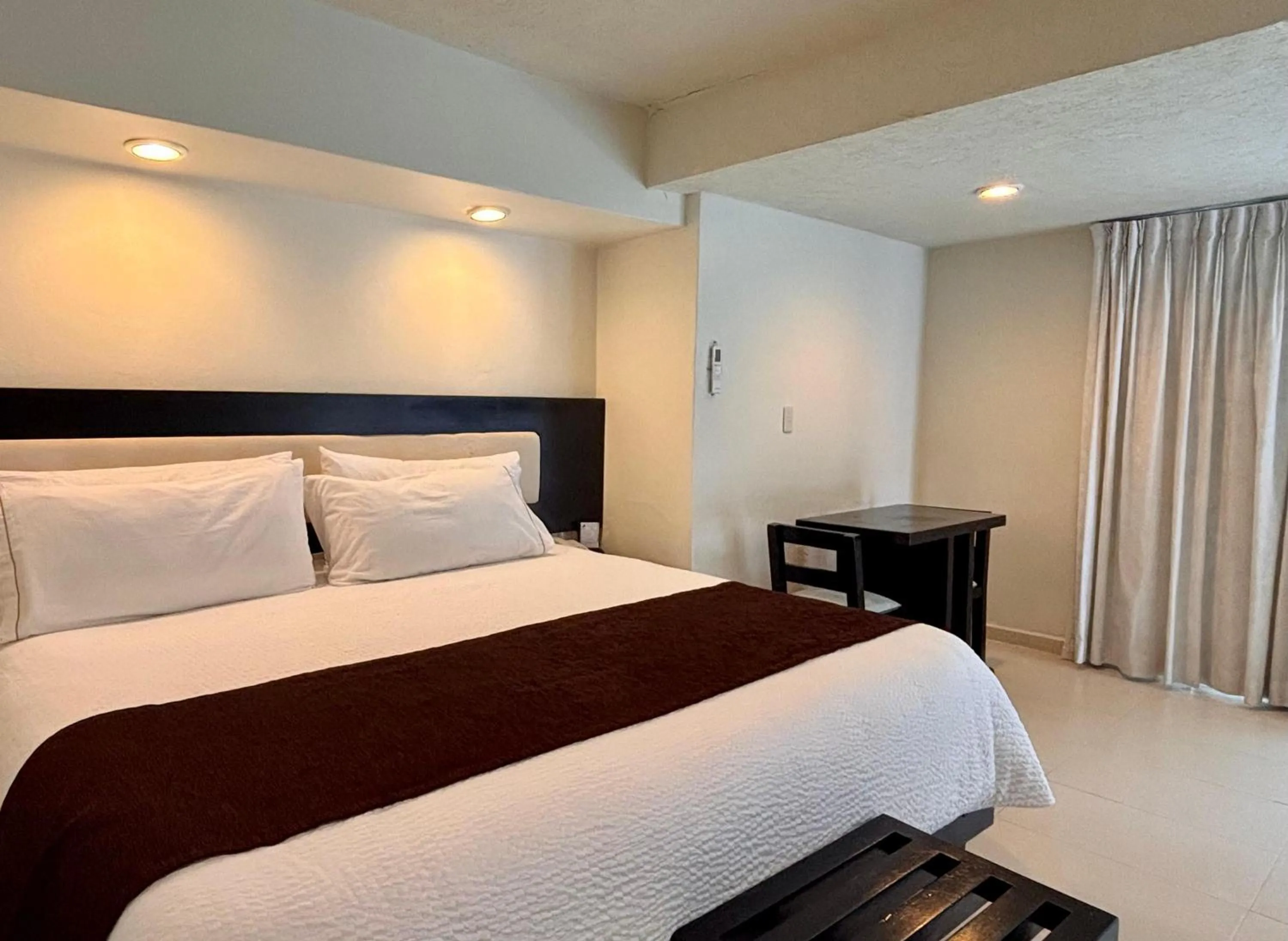 Bed in Hotel Nututun Palenque