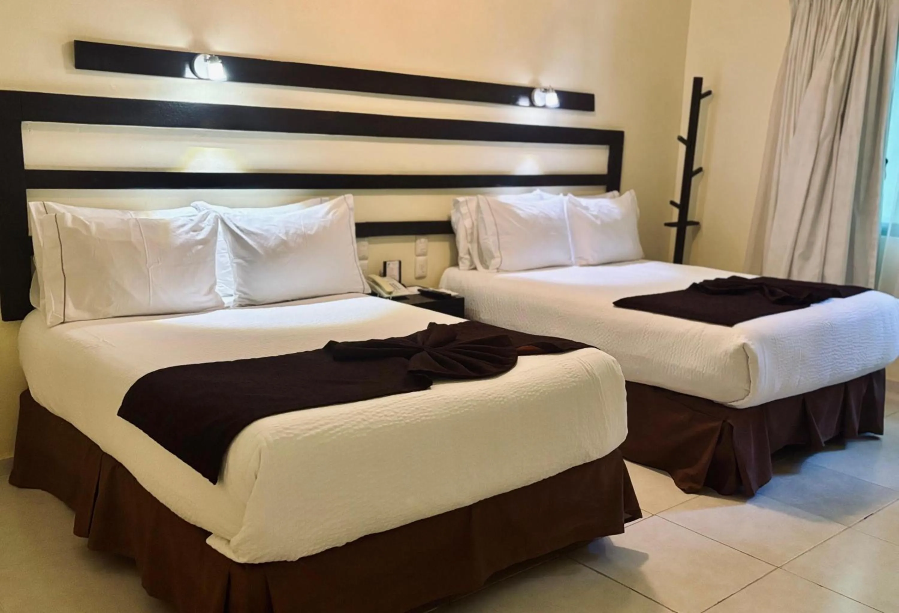 Bed in Hotel Nututun Palenque