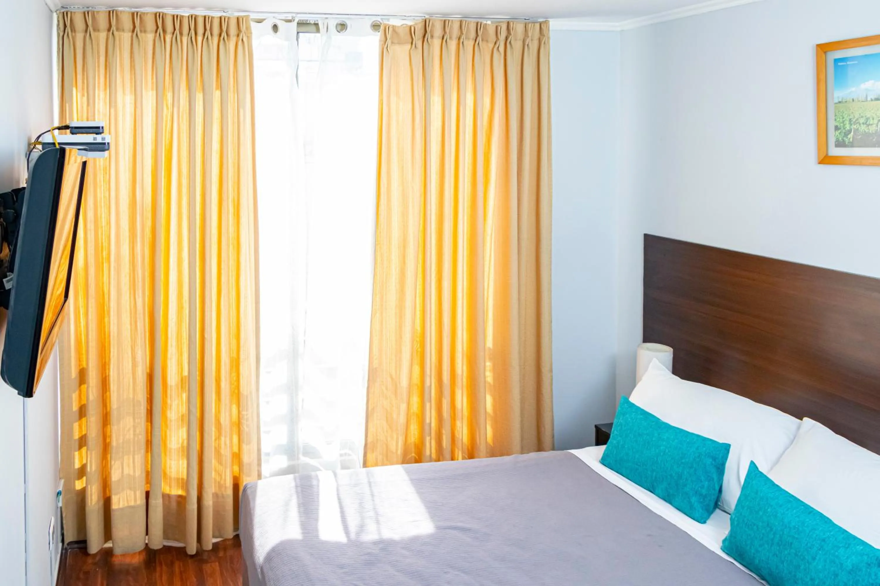 TV and multimedia, Bed in Departamentos Amoblados Torre Tagle