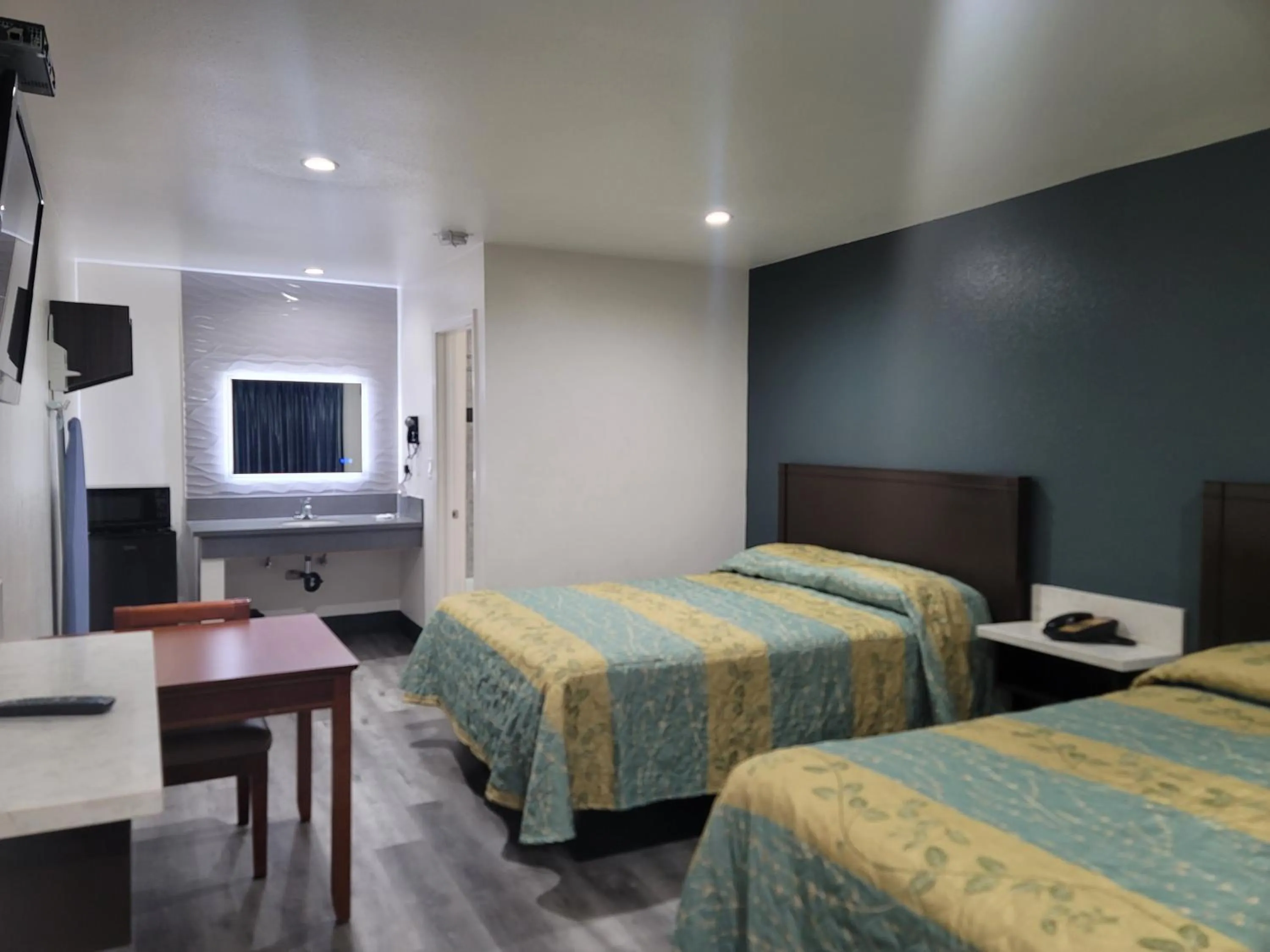 Bed in Motel Moonlight