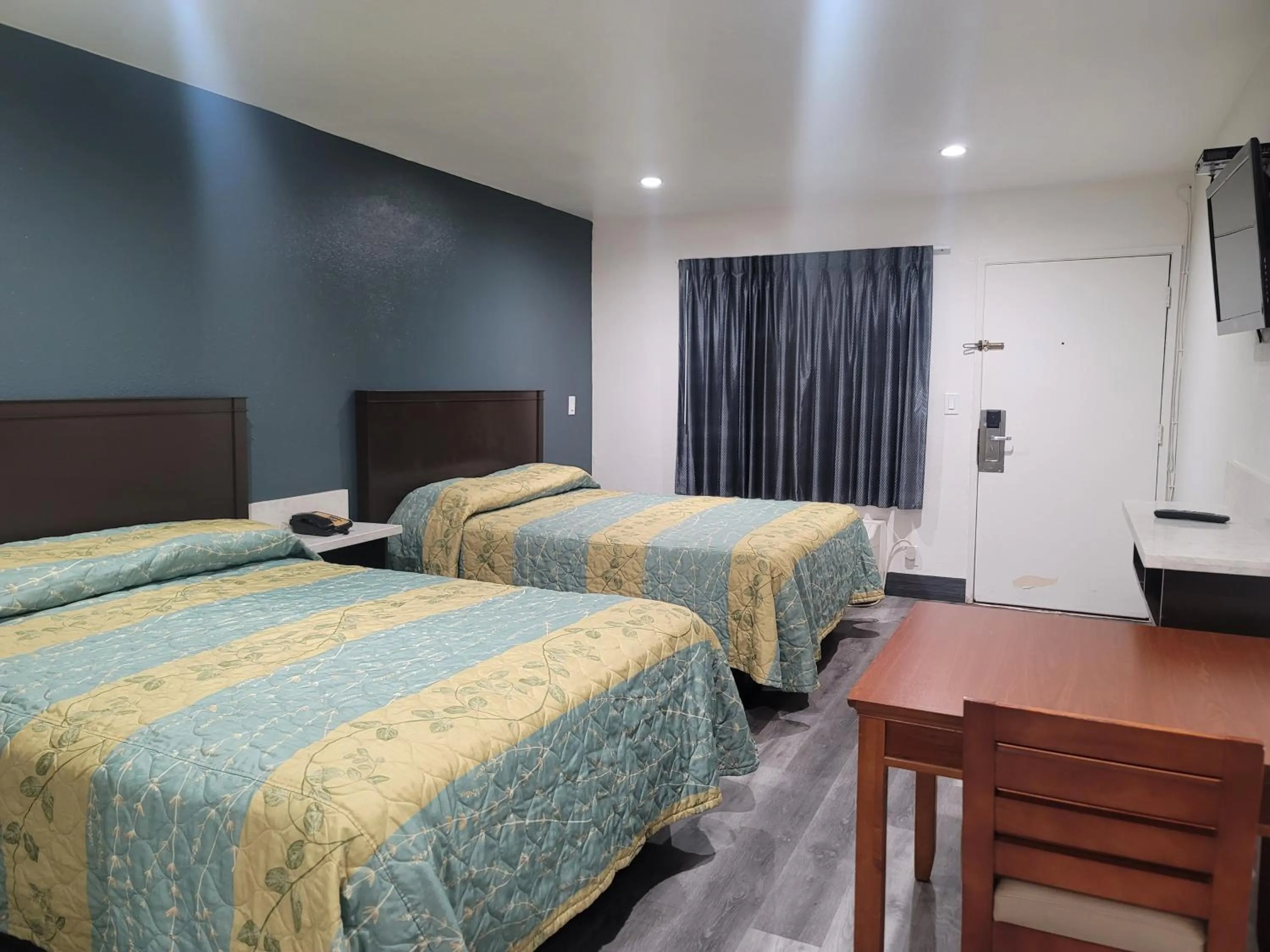 Bed in Motel Moonlight