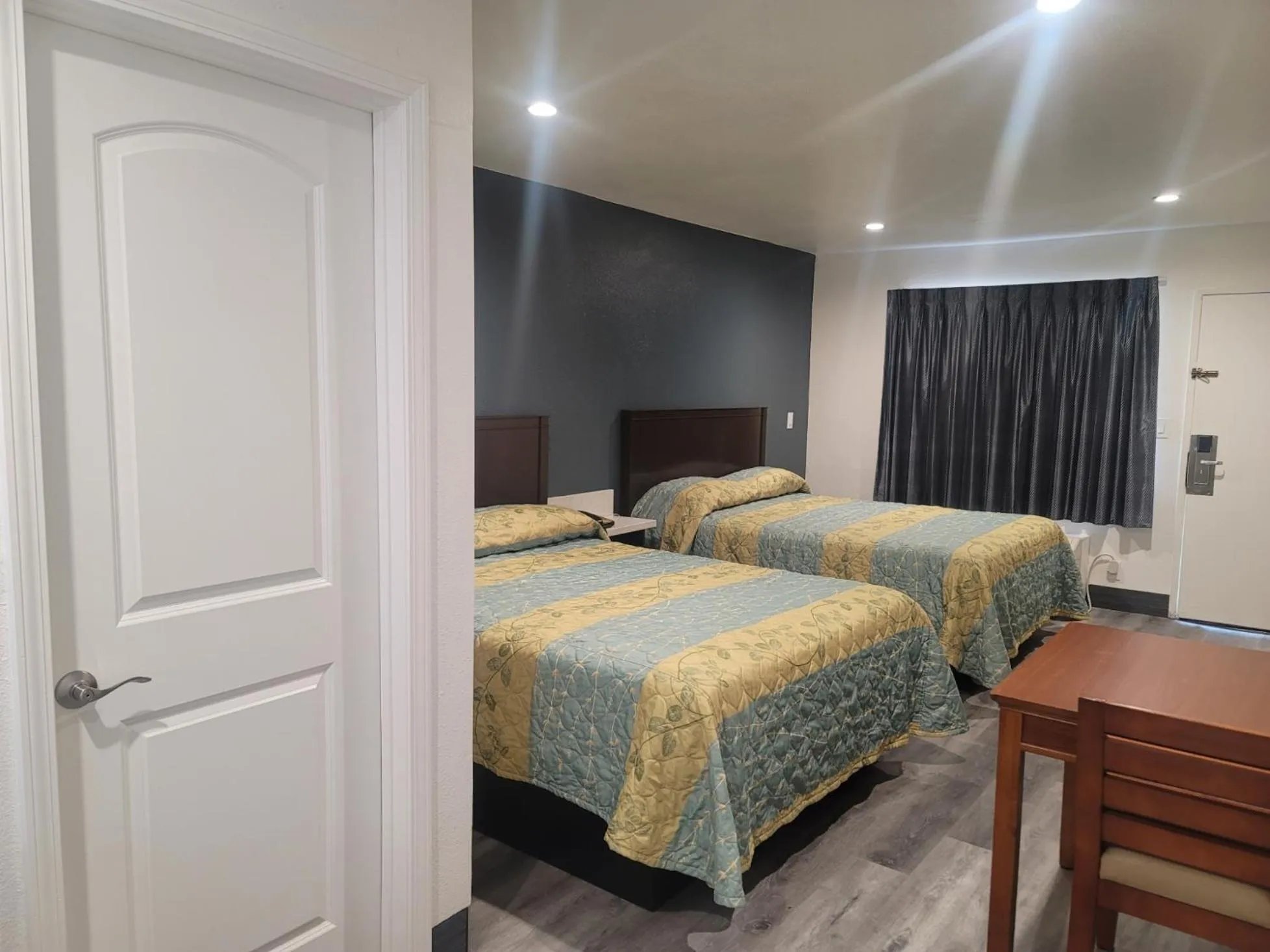 Bed in Motel Moonlight