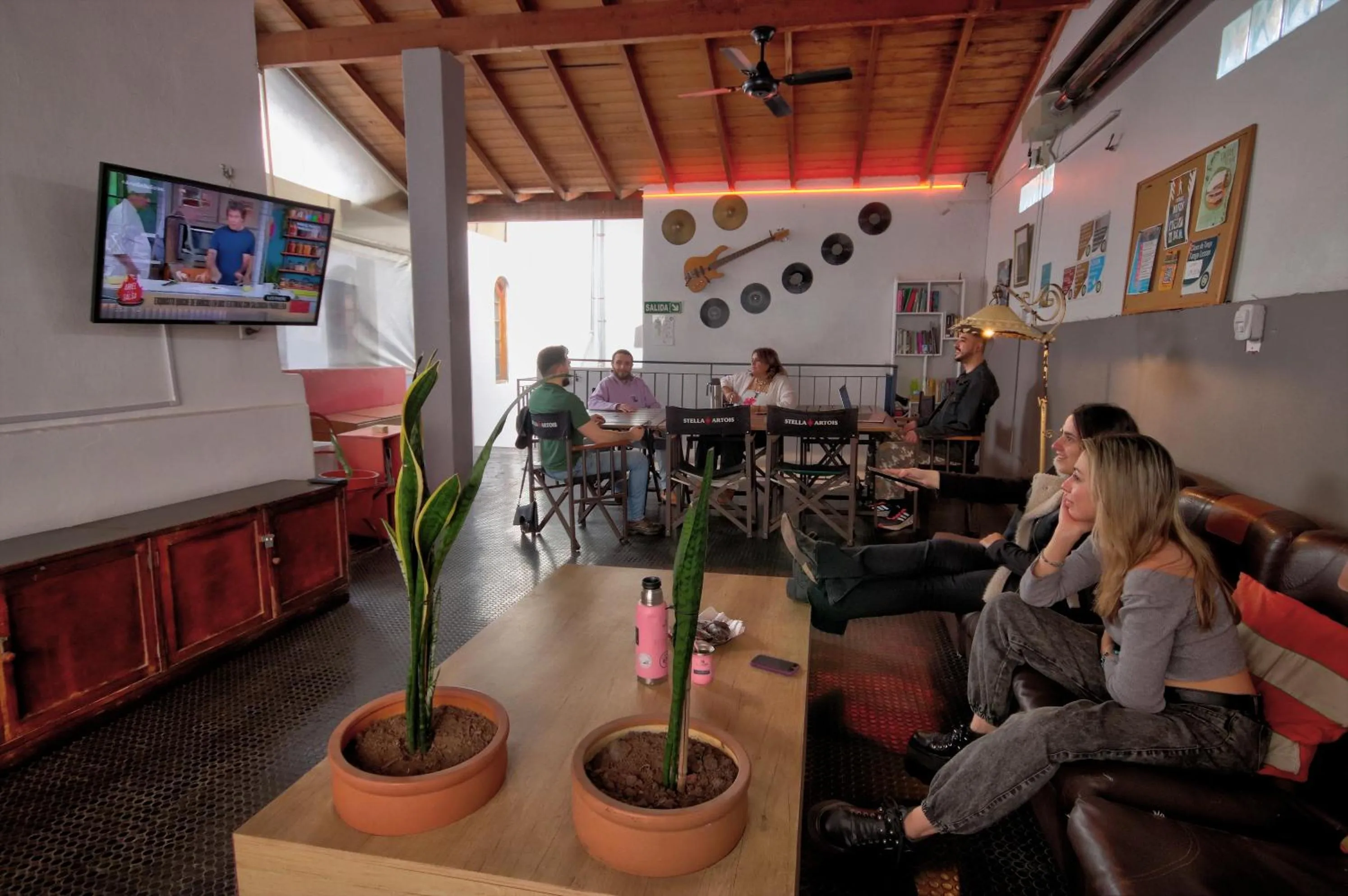 Communal lounge/ TV room in Play Hostel Soho