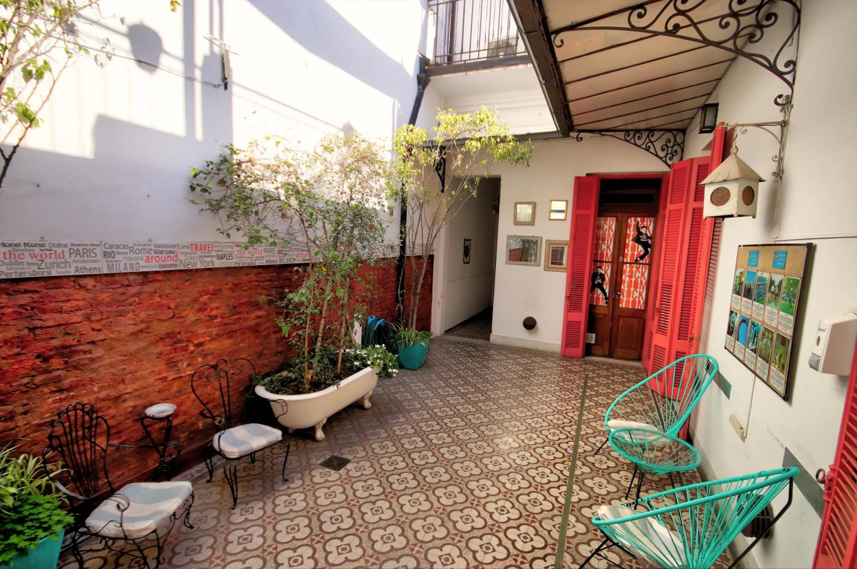 Patio in Play Hostel Soho