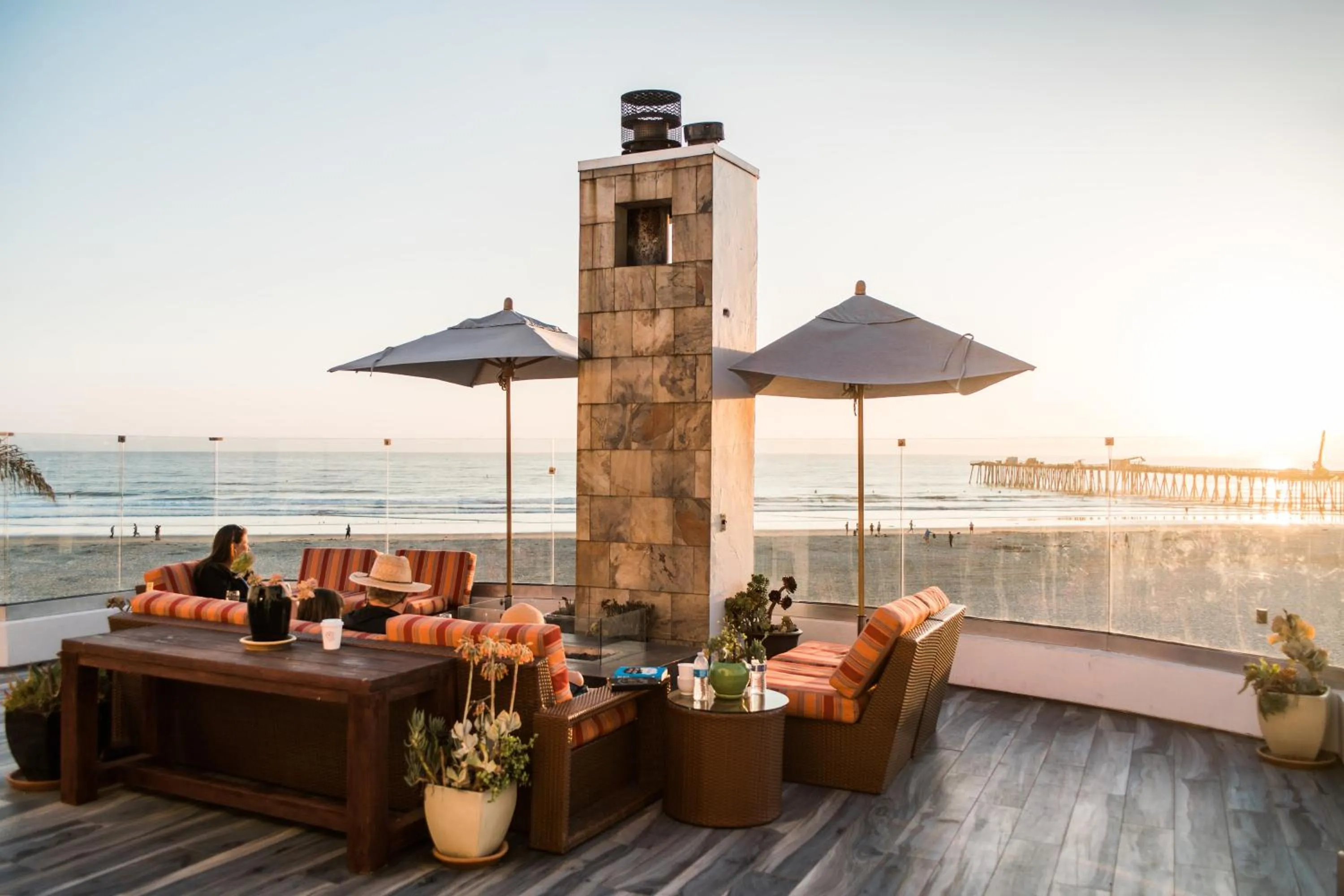 Patio in Sandcastle Hotel on the Beach