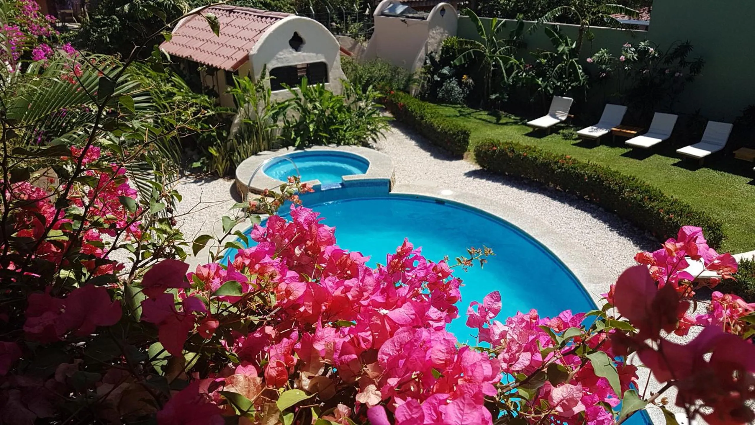 Garden view in Hotel Giada