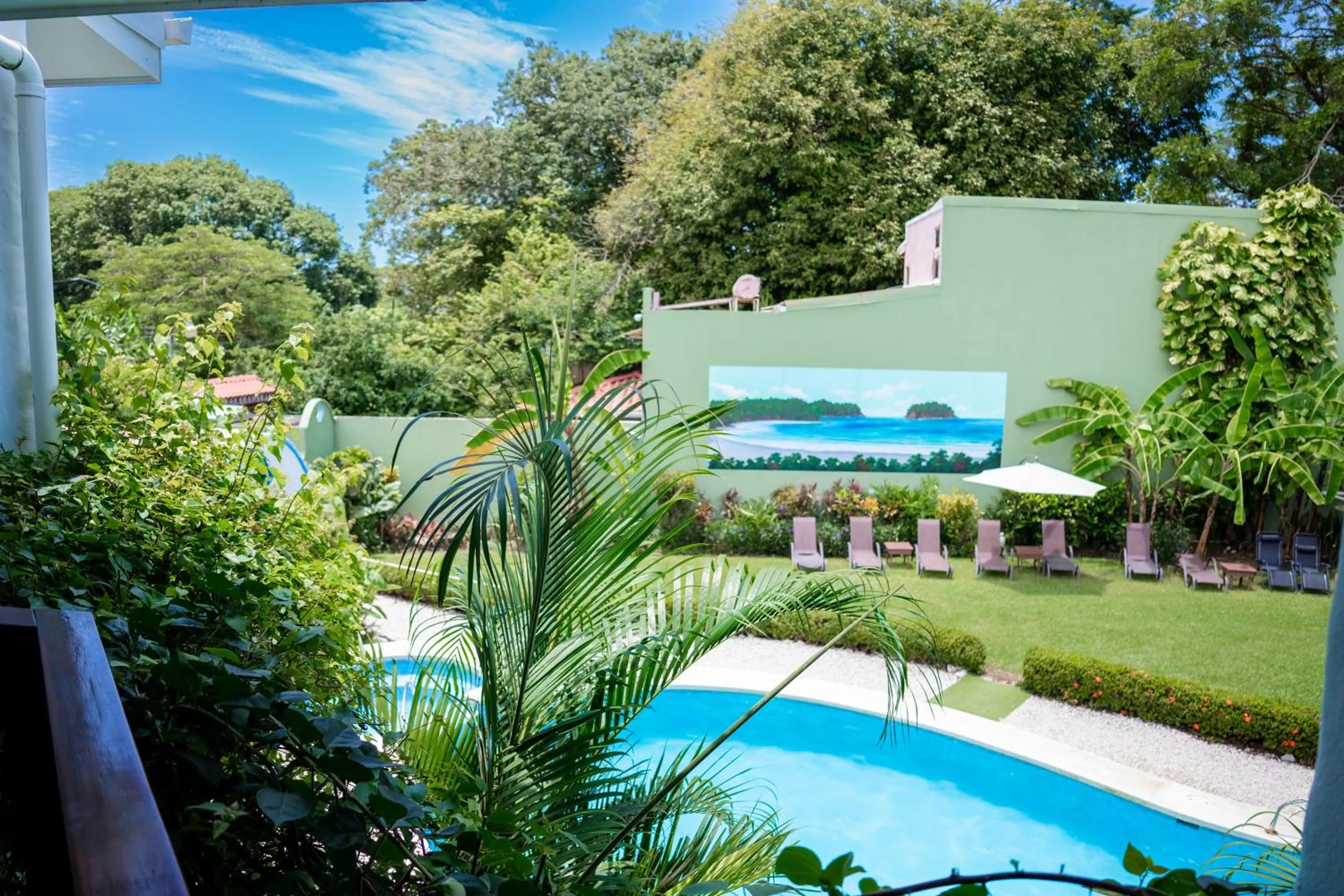 Pool view in Hotel Giada