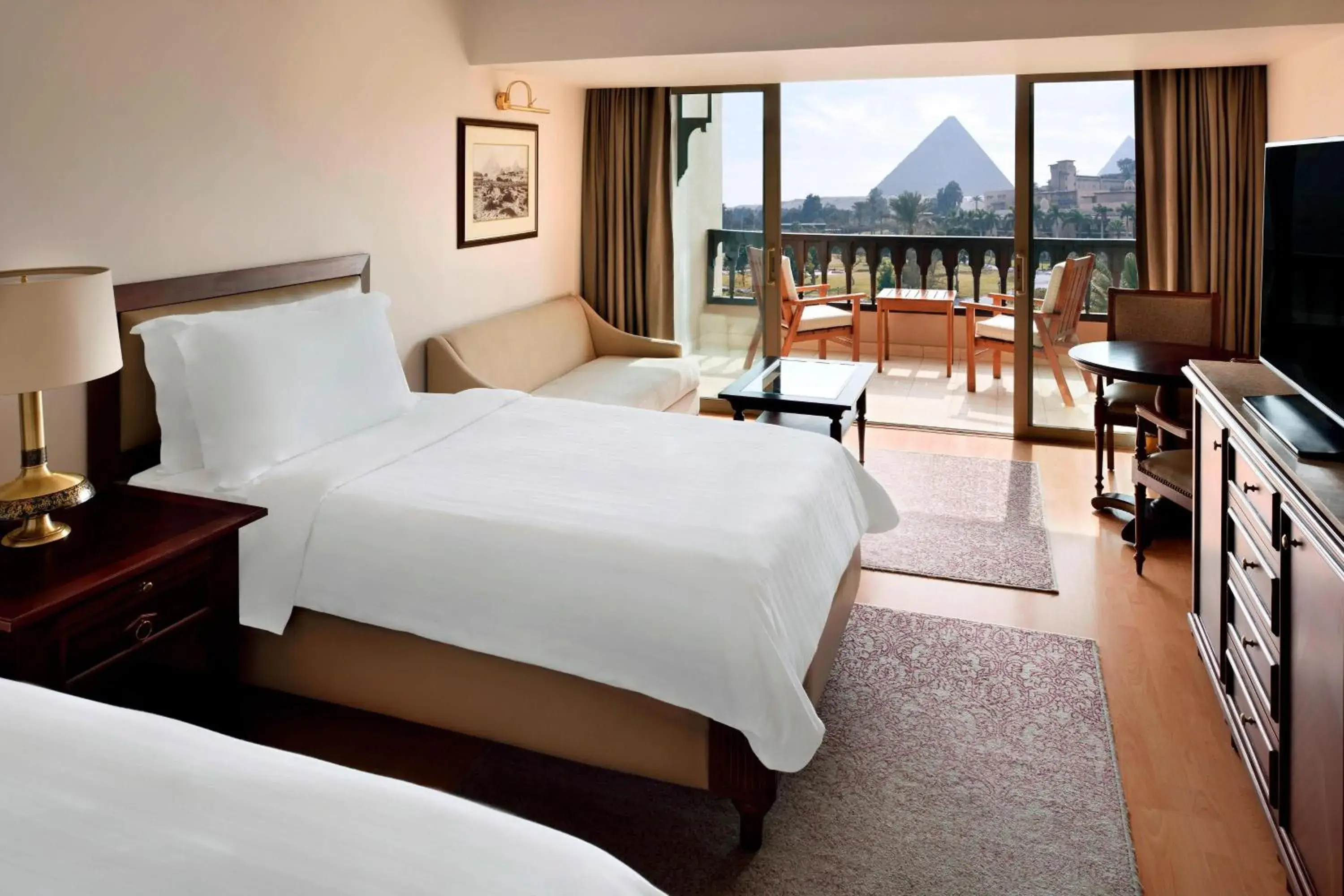 Deluxe Pyramid Premium Room- 2 Twin Beds - single occupancy in Marriott Mena House, Cairo Deluxe Pyramid Premium Room- 2 Twin Beds - single occupancy in Marriott Mena House, Cairo