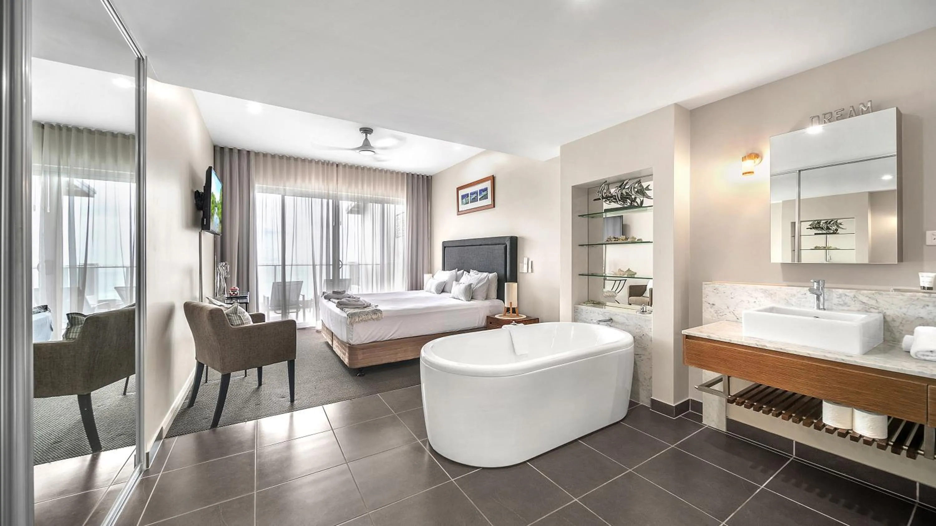 Bed in Whitsunday Reflections