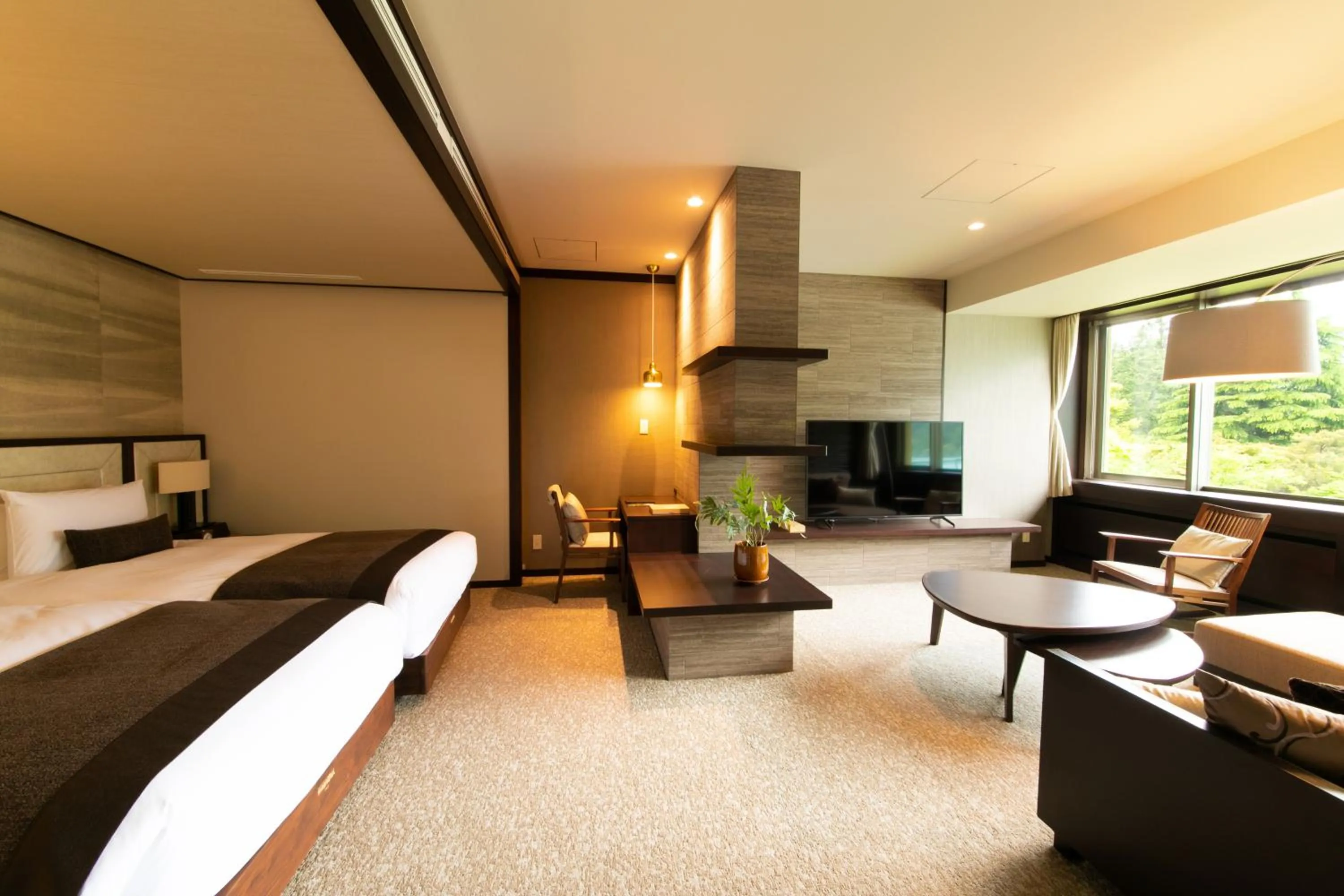 Photo of the whole room, Bed in The Fujiya Hotel