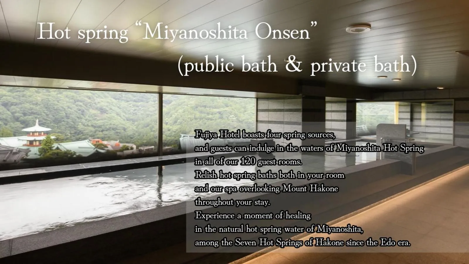 Hot Spring Bath in The Fujiya Hotel