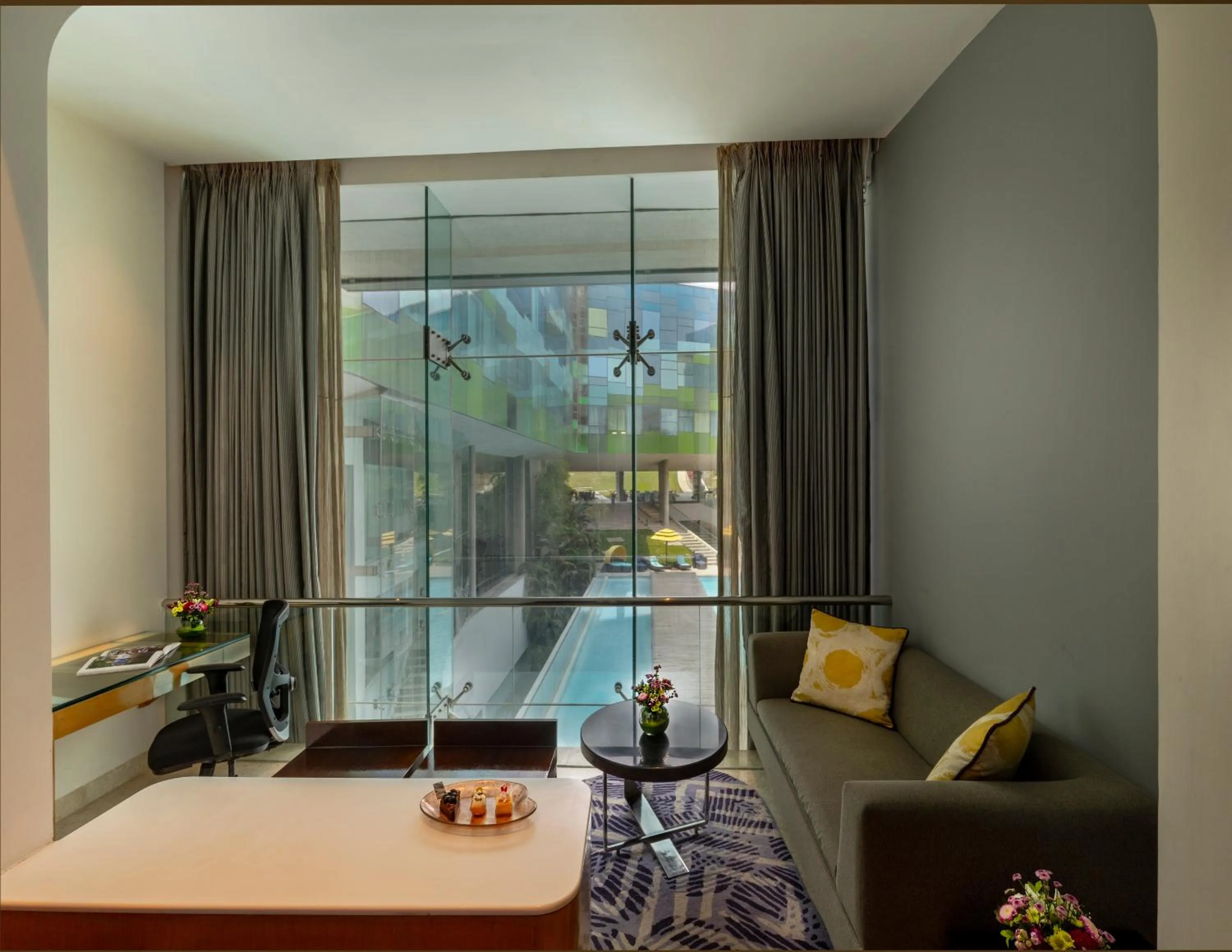 Pool view in Vivanta Bengaluru, Whitefield