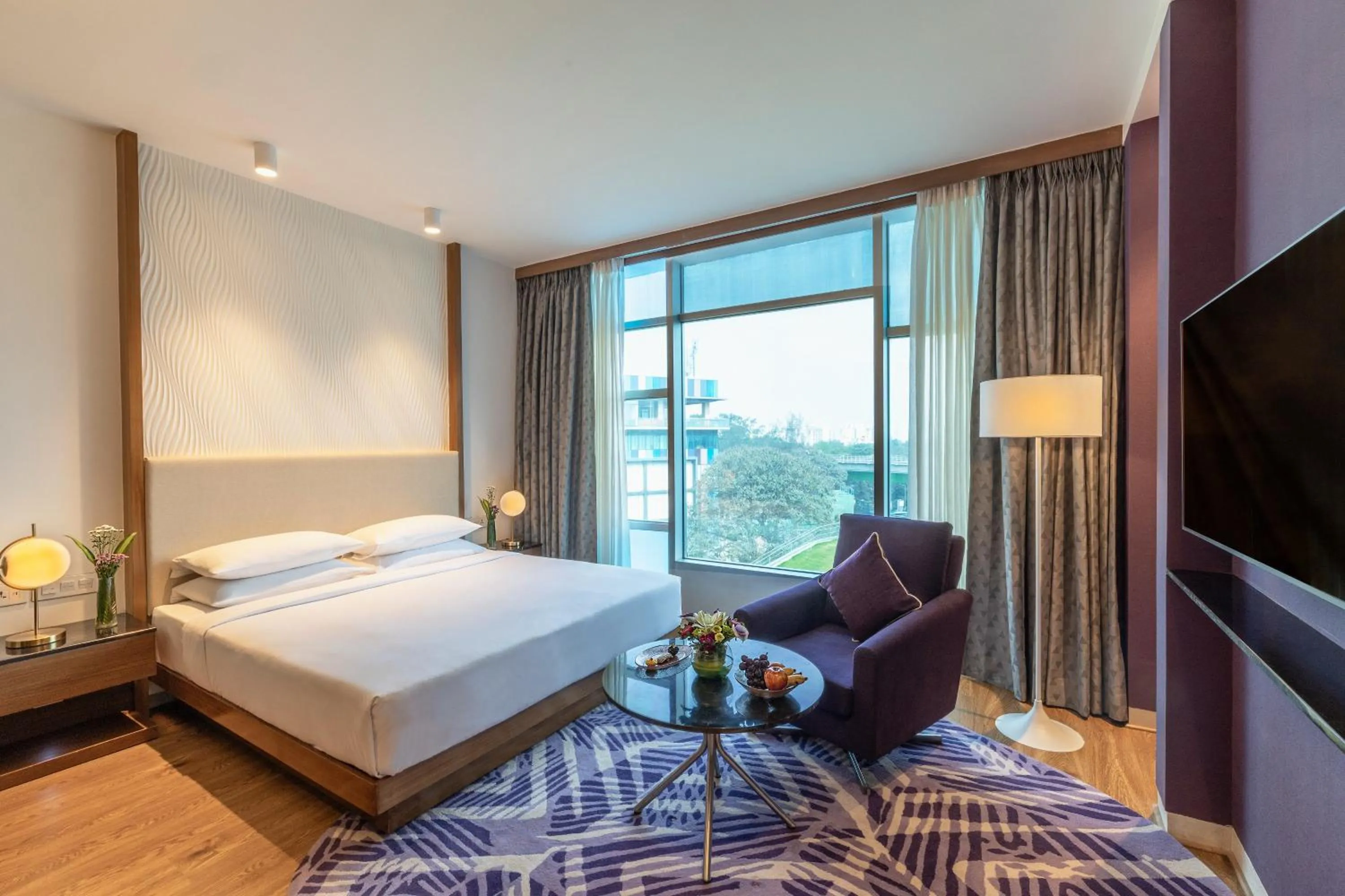 Bed in Vivanta Bengaluru, Whitefield