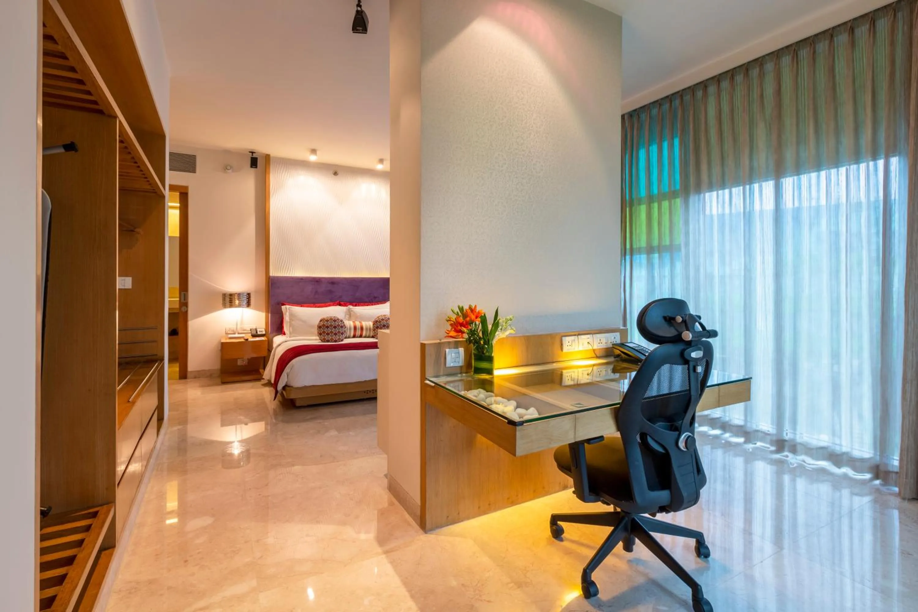 Bedroom, Bed in Vivanta Bengaluru, Whitefield
