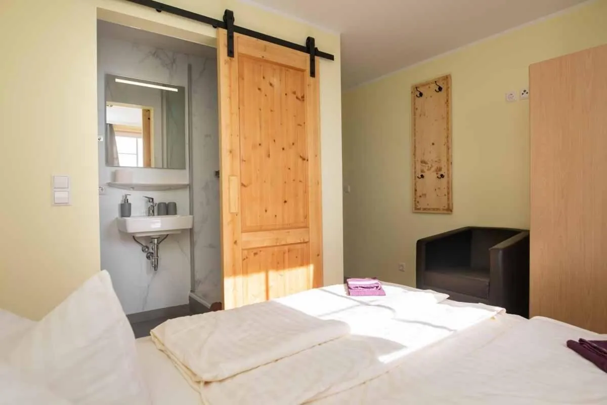 Bedroom, Bed in Hochwaldbaude