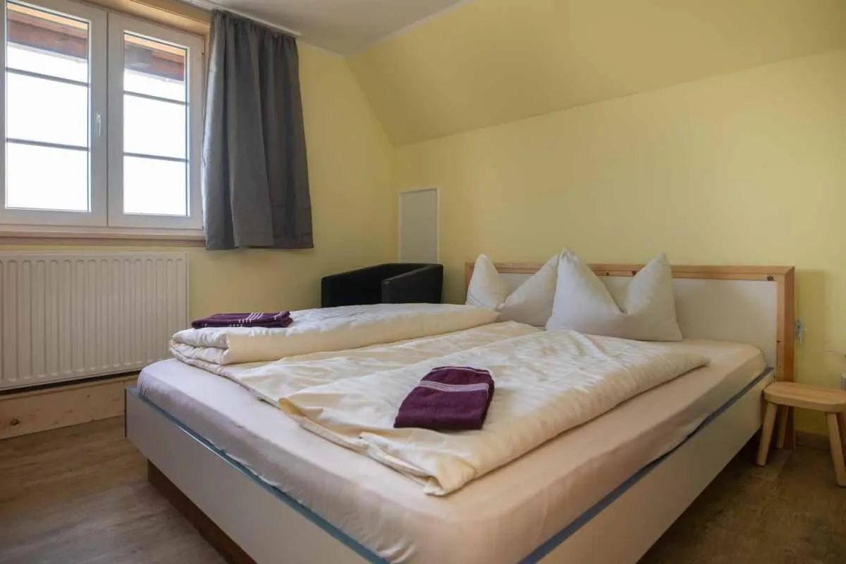Bedroom, Bed in Hochwaldbaude