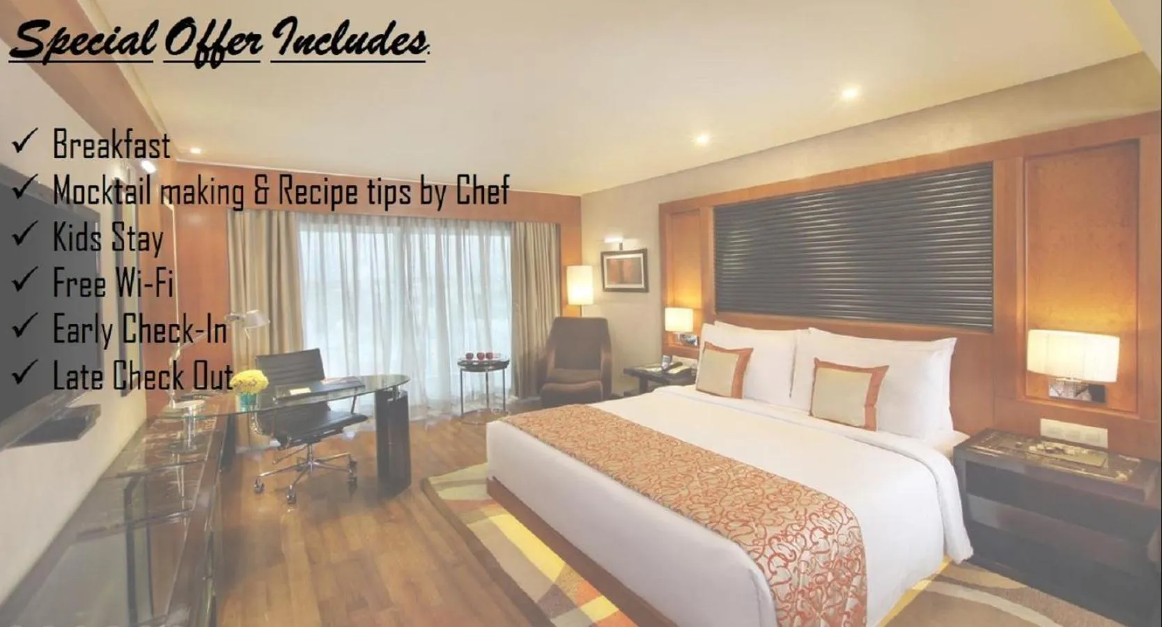 Photo of the whole room, Bed in Gokulam Grand Hotel & Spa Bangalore