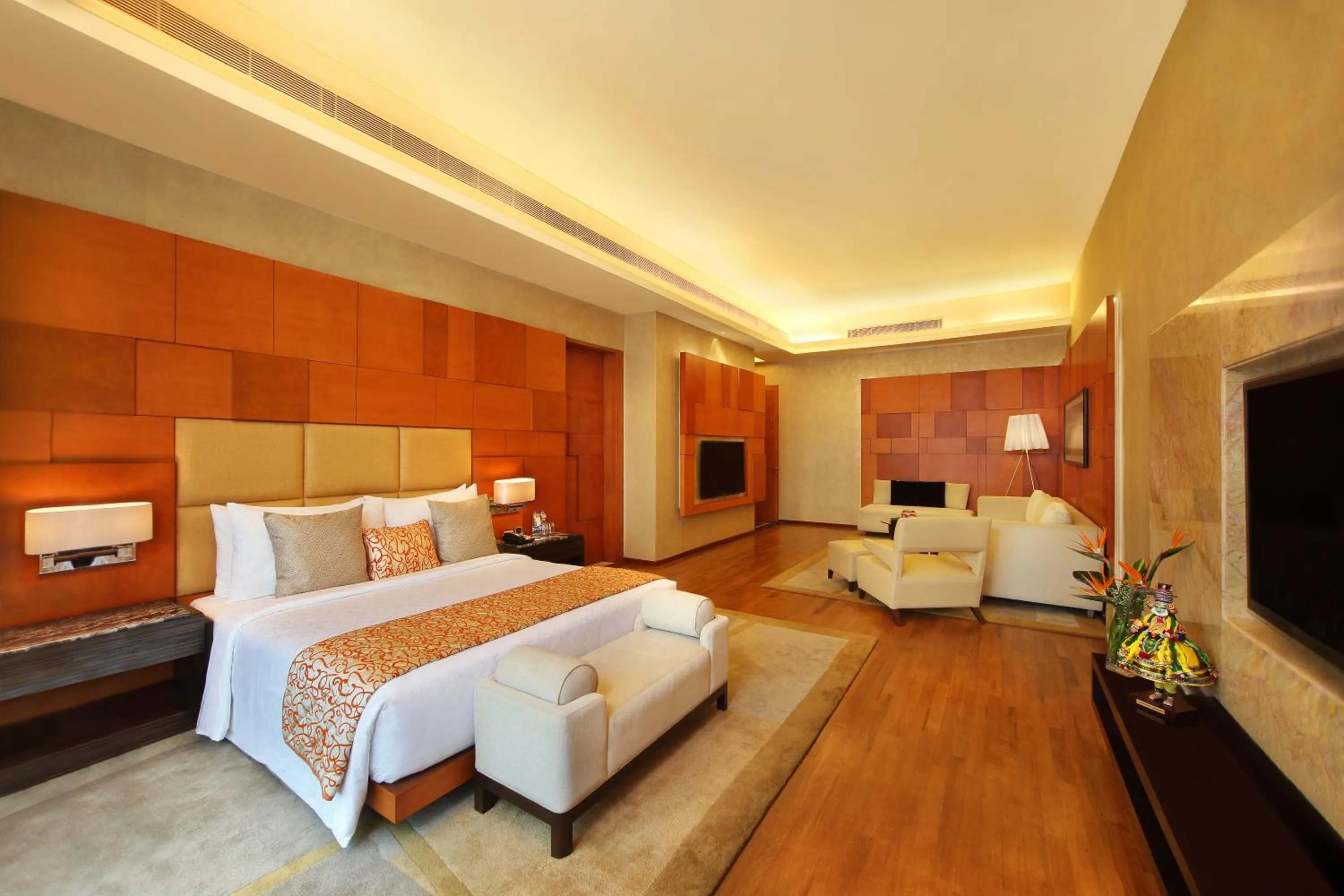 Living room, Bed in Gokulam Grand Hotel & Spa Bangalore