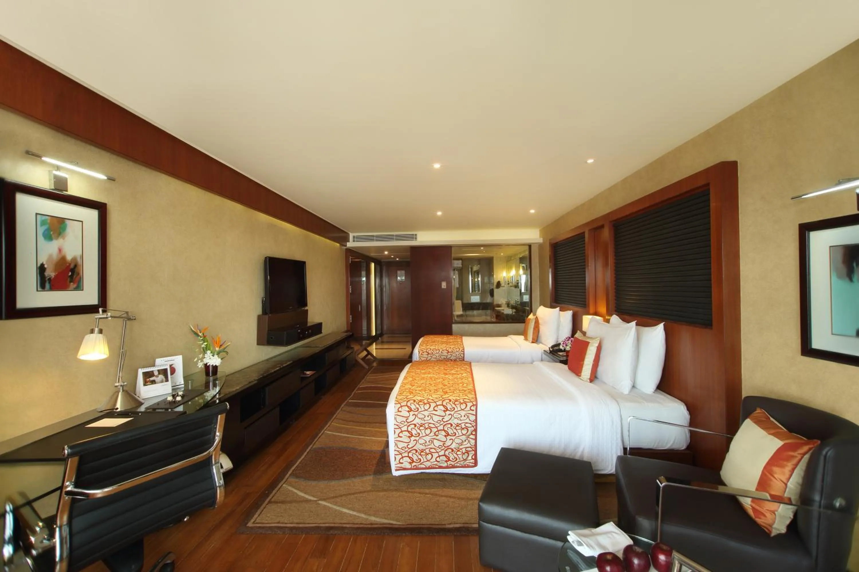 Photo of the whole room, Bed in Gokulam Grand Hotel & Spa Bangalore