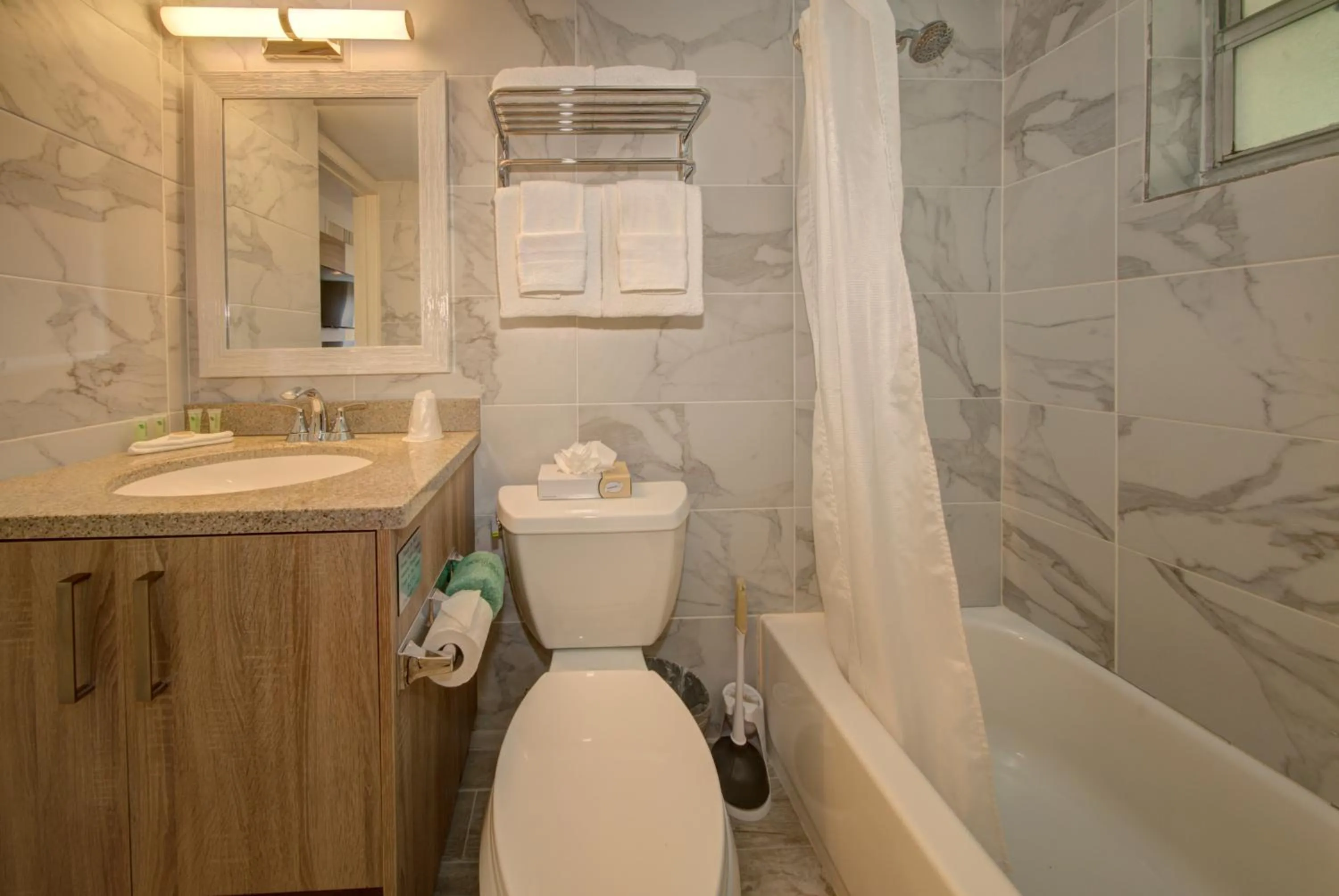 Bathroom in Riverside by the Beach Apartments