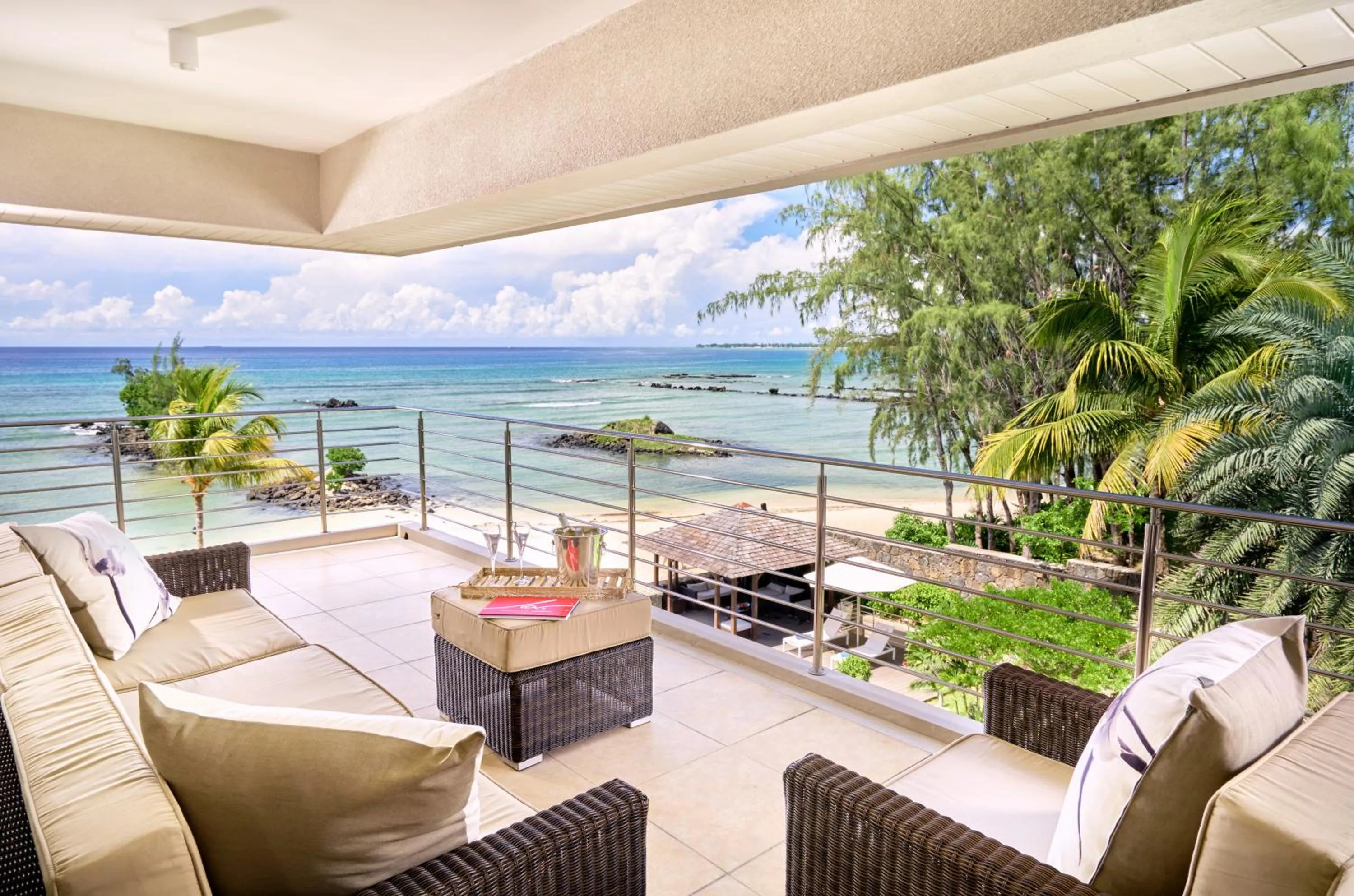 Balcony/Terrace in Bon Azur Beachfront Suites & Penthouses by LOV Mauritius