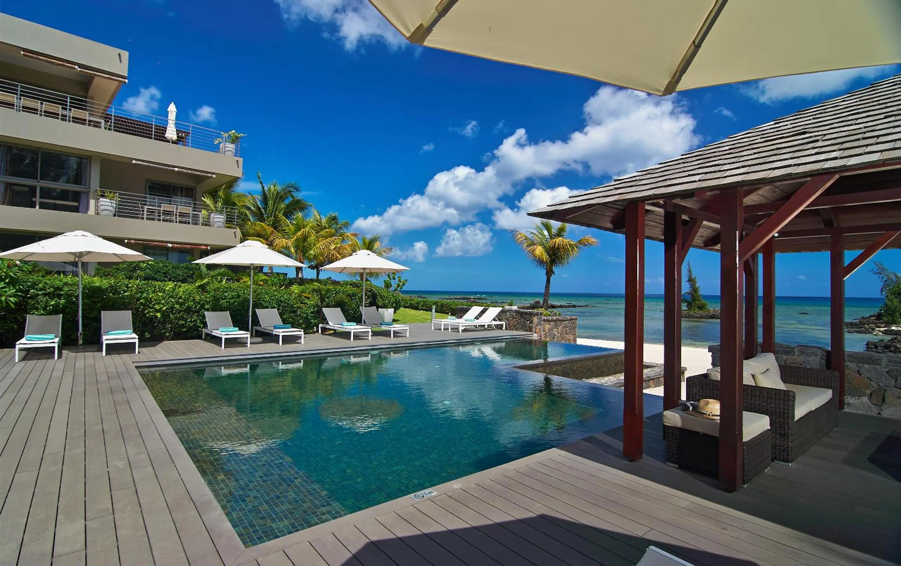 Balcony/Terrace in Bon Azur Beachfront Suites & Penthouses by LOV Mauritius