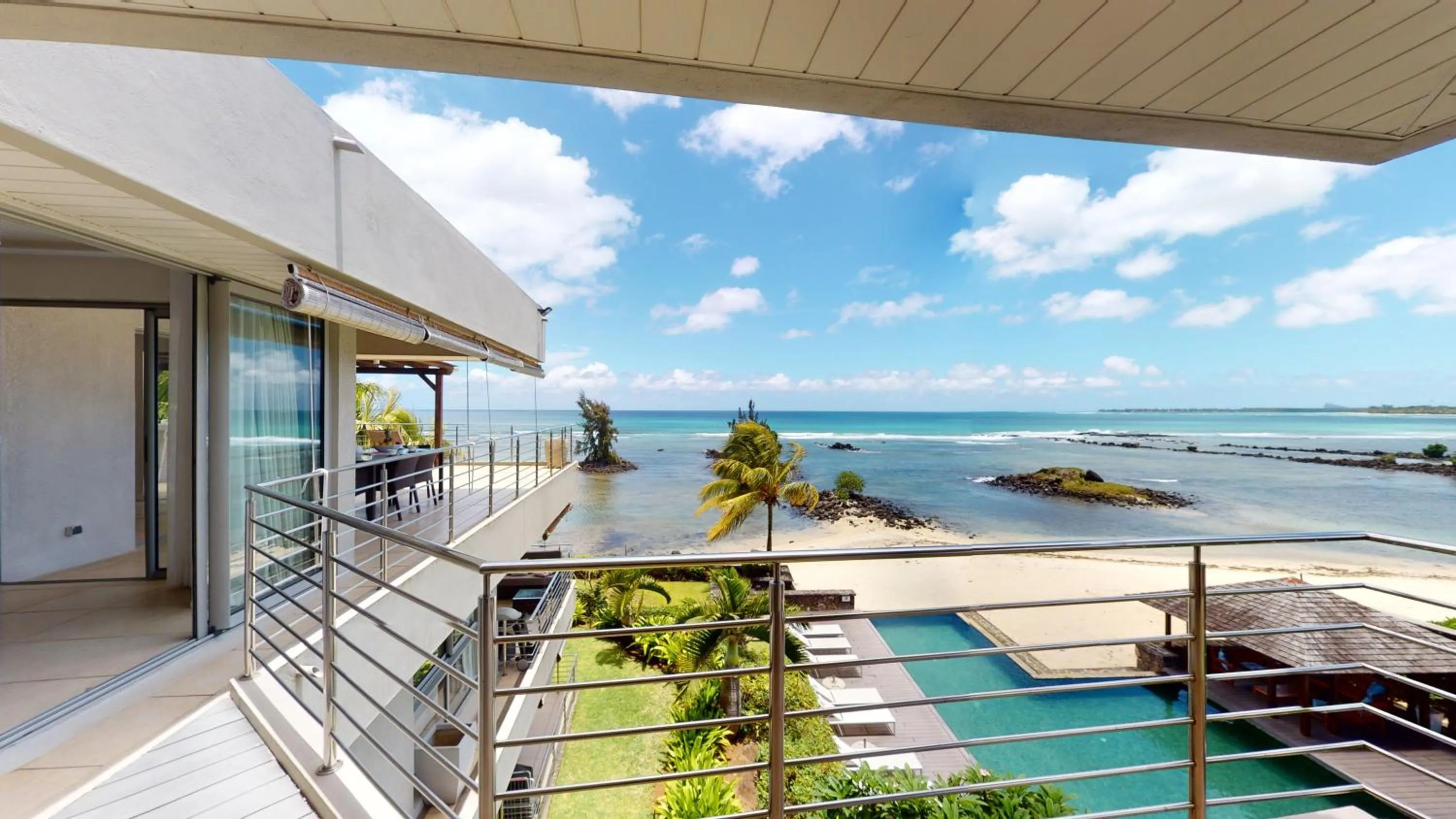 Balcony/Terrace in Bon Azur Beachfront Suites & Penthouses by LOV Mauritius