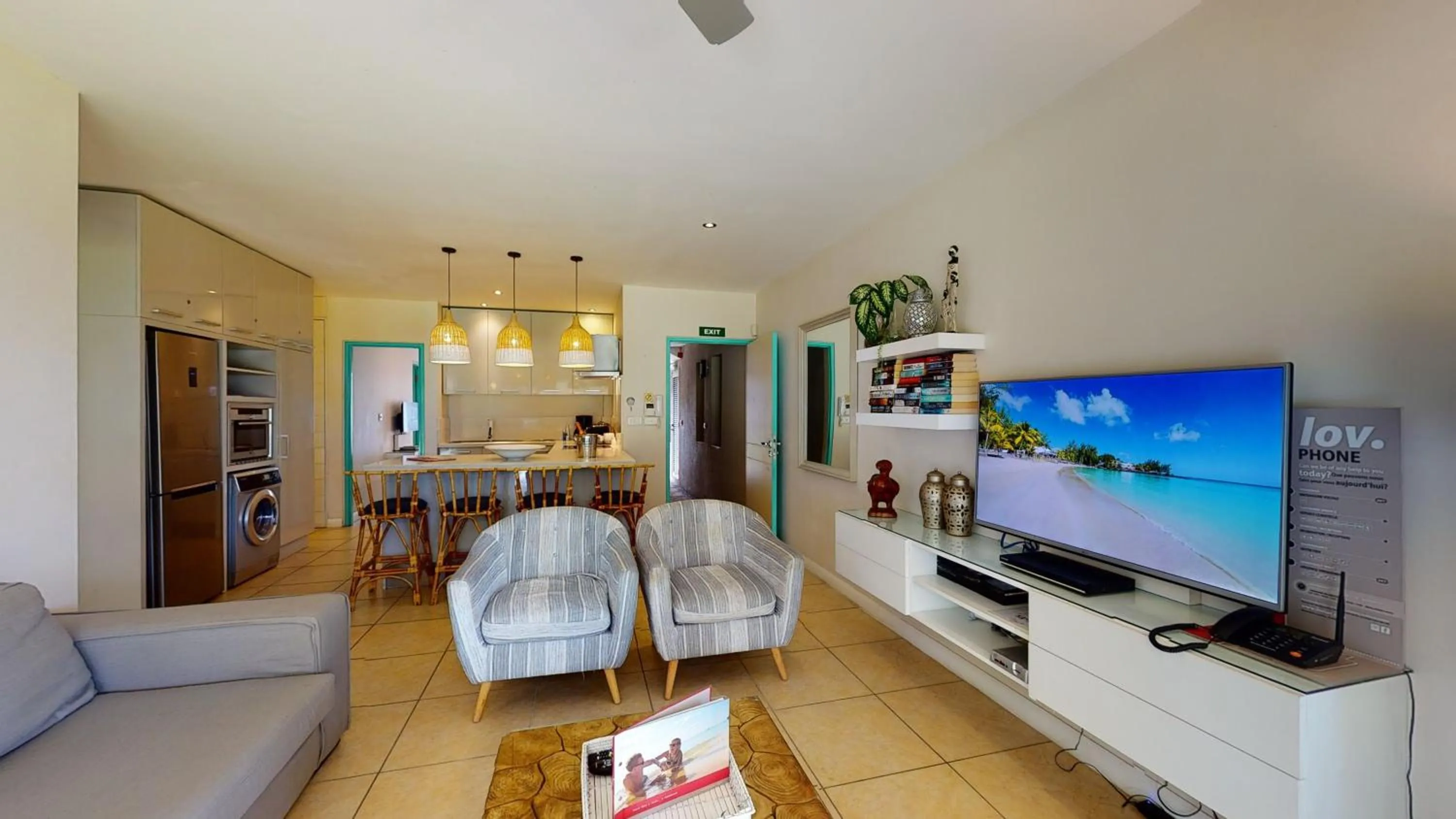 Living room in Bon Azur Beachfront Suites & Penthouses by LOV Mauritius