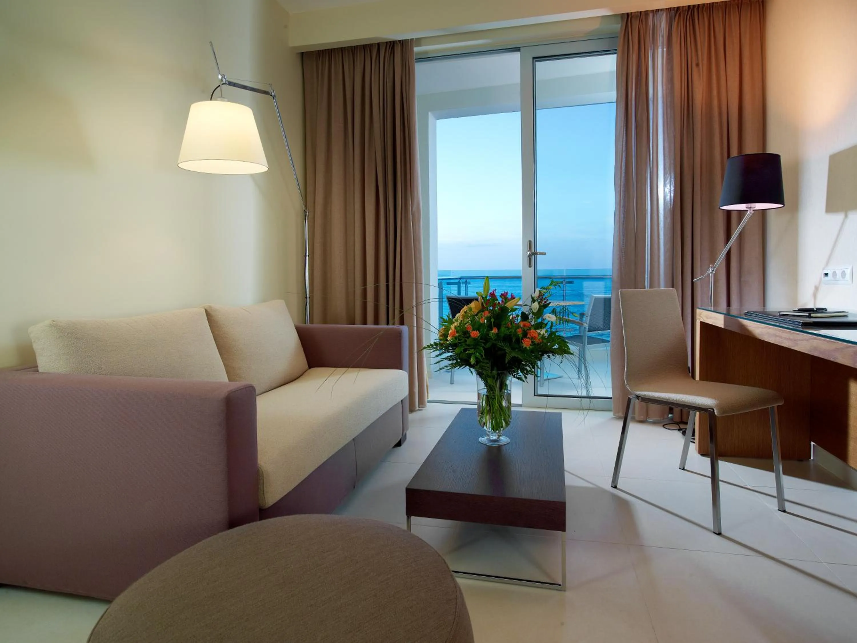 Seating area in El Greco Hotel