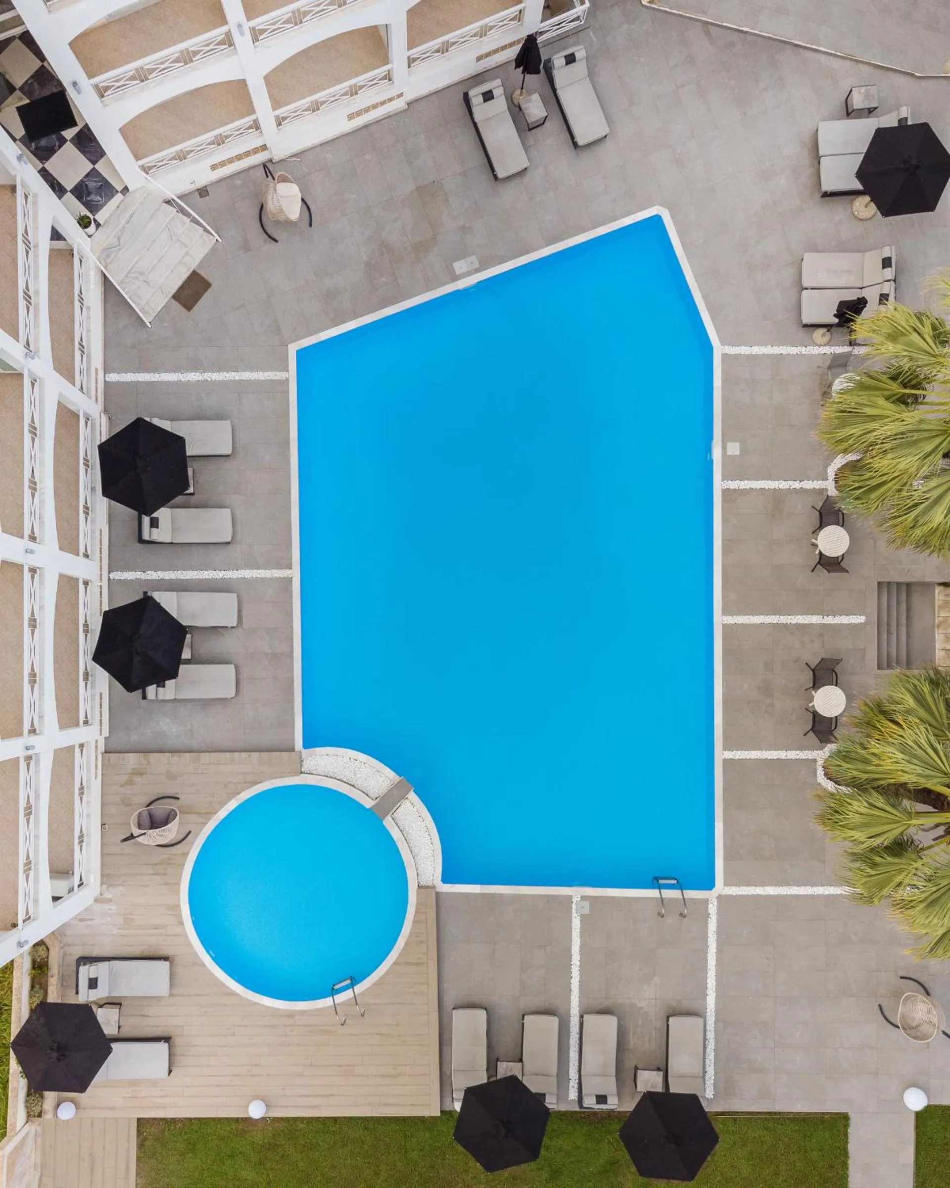 Pool view in Stavros Beach Hotel