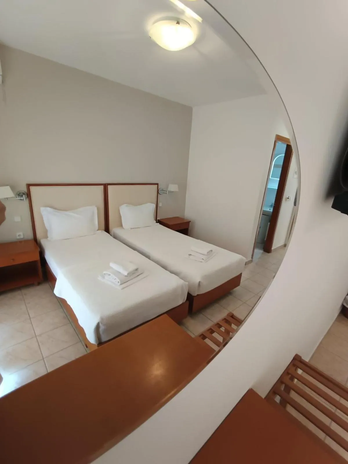 Bed in Stavros Beach Hotel