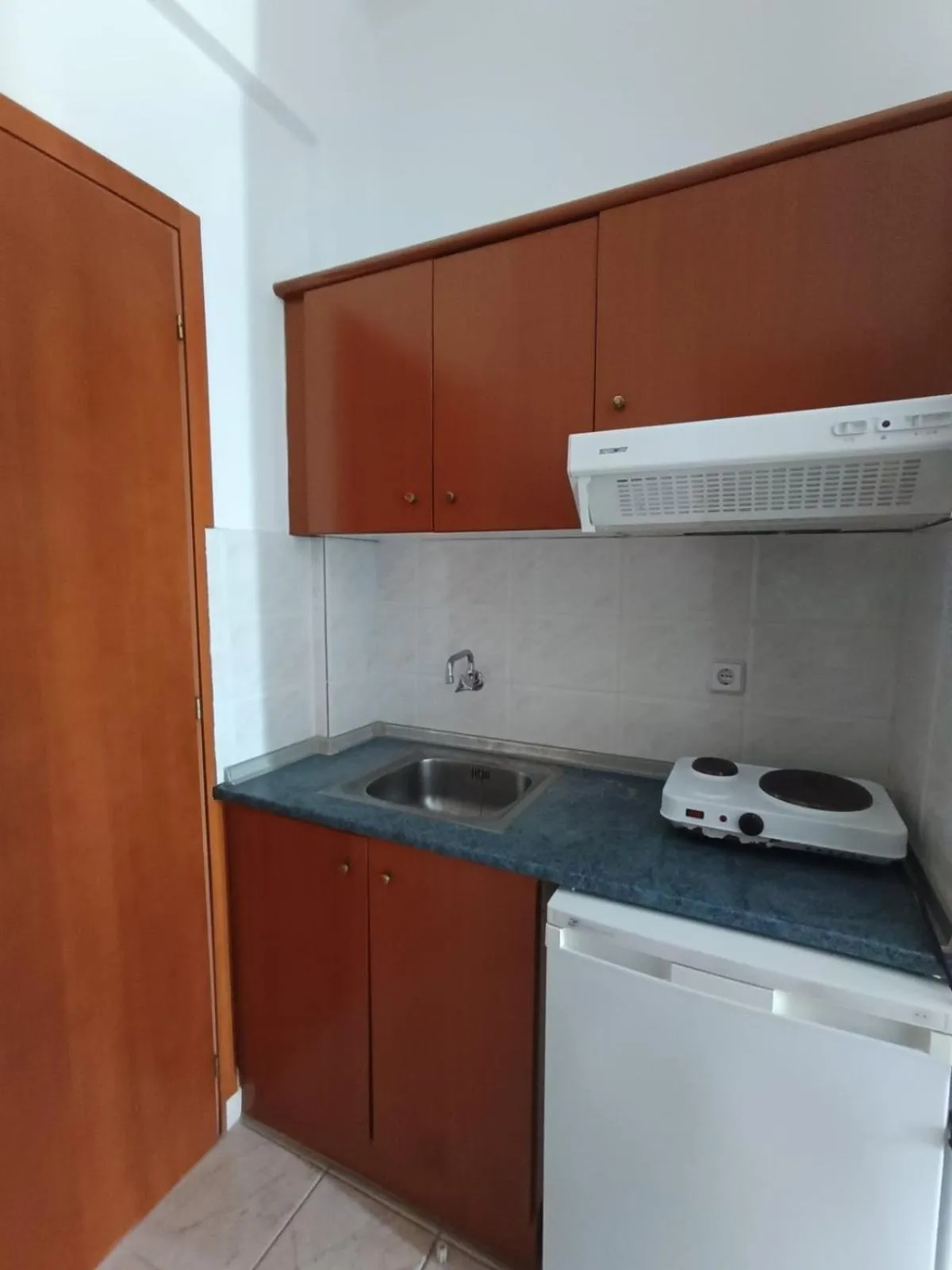 Kitchen or kitchenette in Stavros Beach Hotel