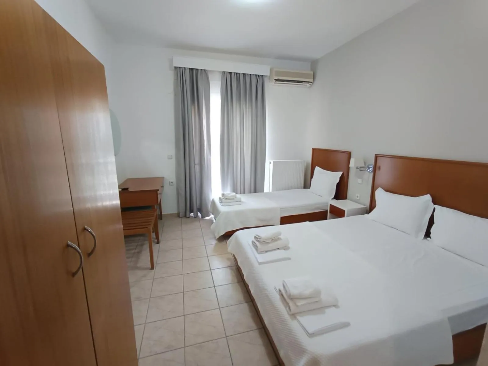 Bed in Stavros Beach Hotel