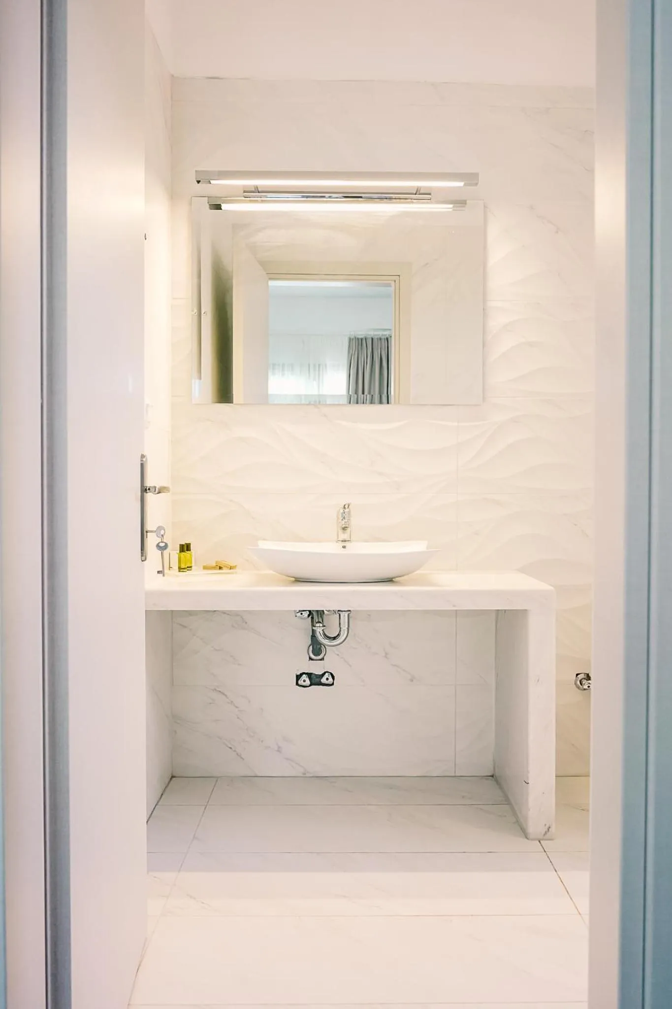 Bathroom in Stavros Beach Hotel