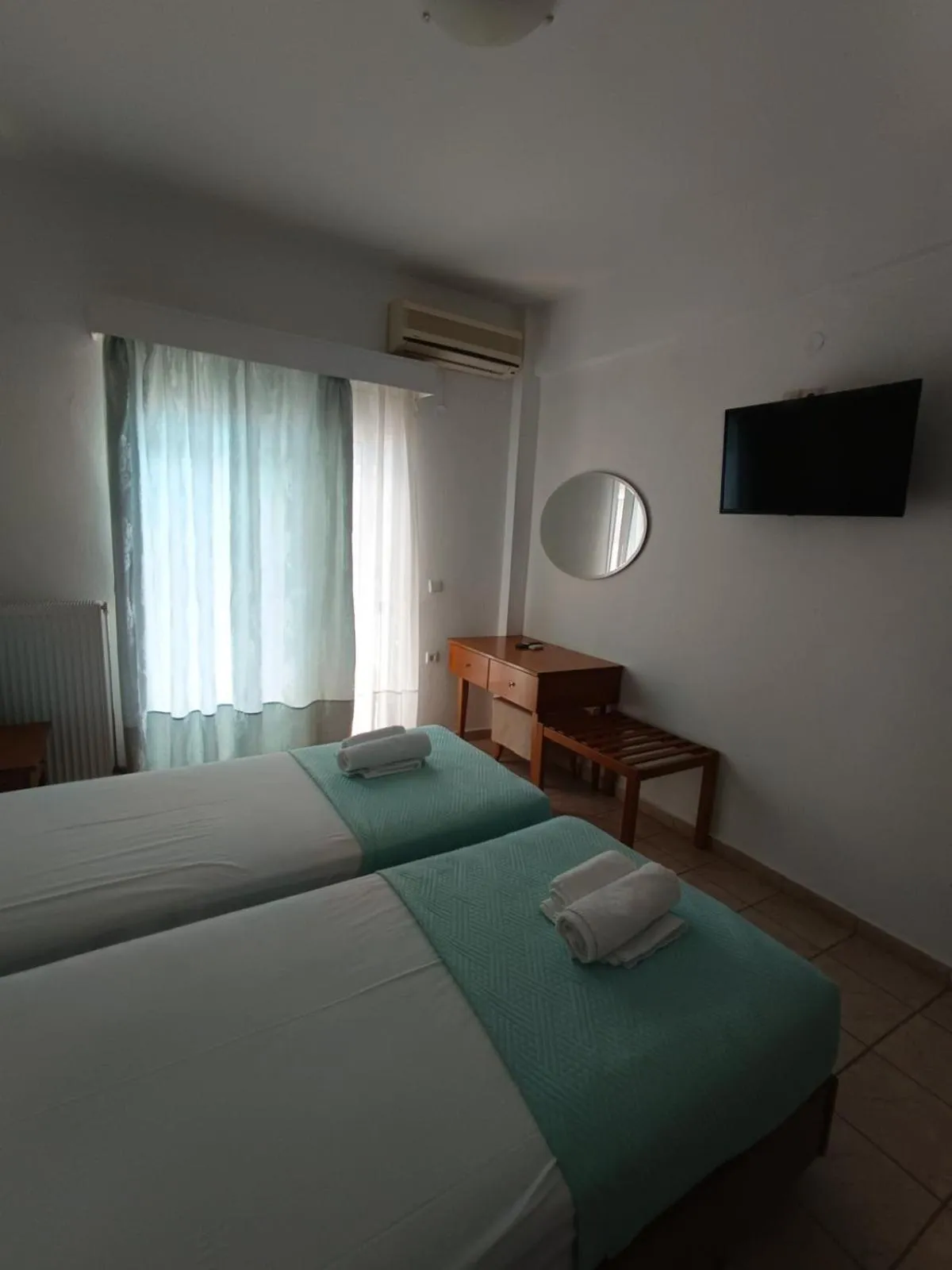 Bed in Stavros Beach Hotel